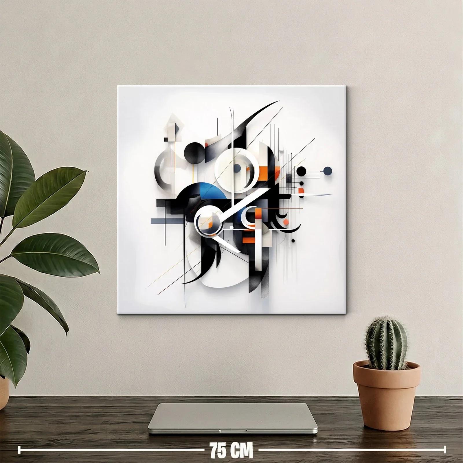 Composición abstracta con formas geométricas y líneas dinámicas — miniatura 2