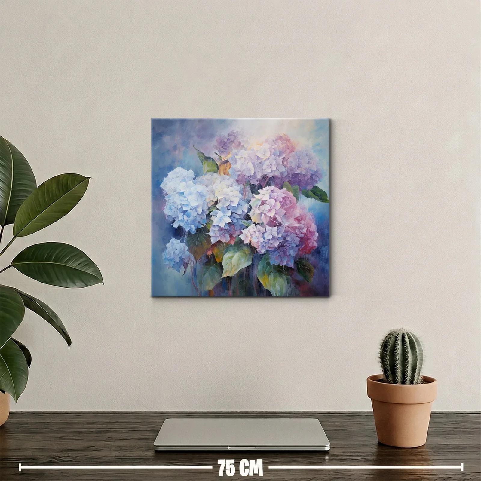 Impresionante ramo de hortensias en tonos pastel delicados — miniatura 2