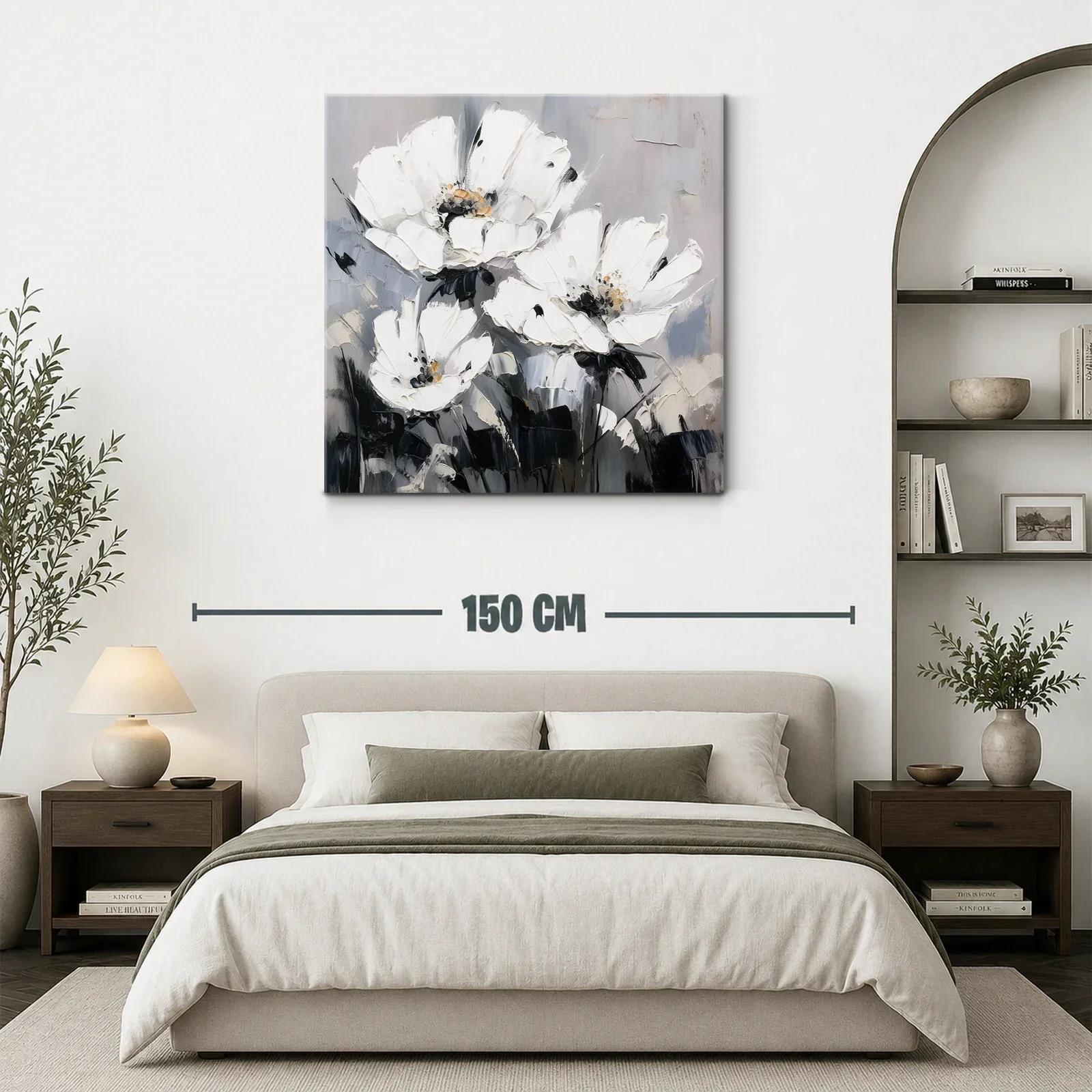 Elegancia floral en tonos neutros para espacios modernos — miniatura 3