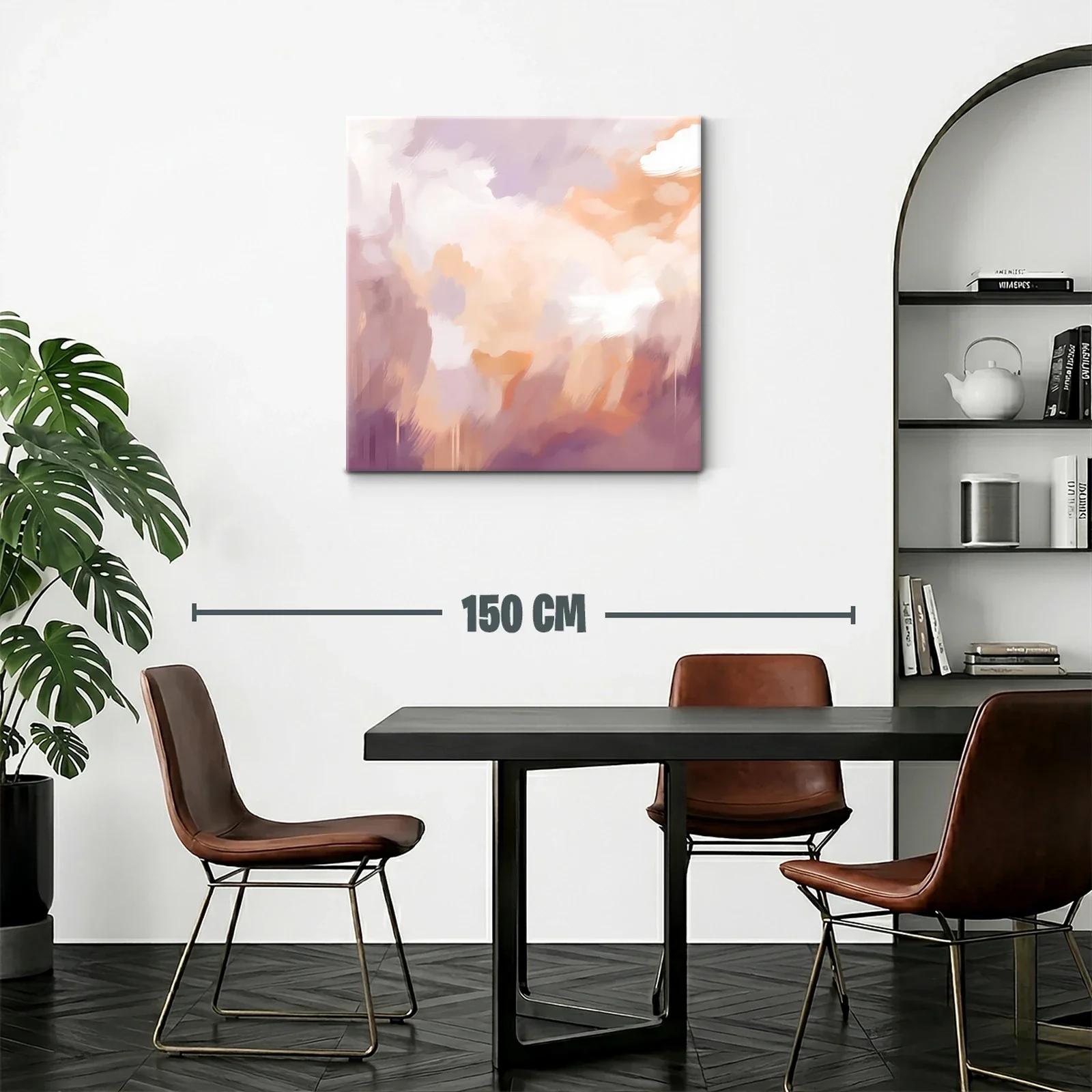 Cuadro abstracto en tonos cálidos para ambientes acogedores — miniatura 2