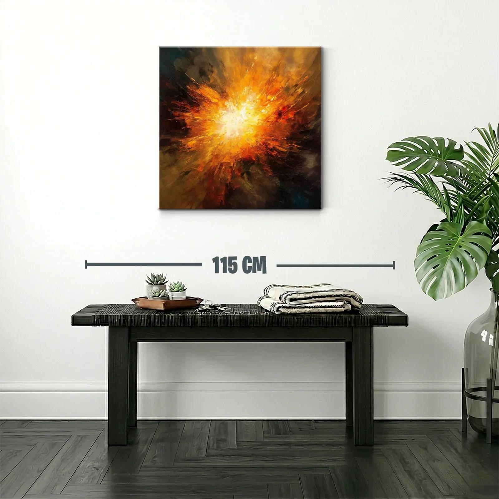 Explosión de luz cálida en explosión abstracta vibrante — miniatura 2