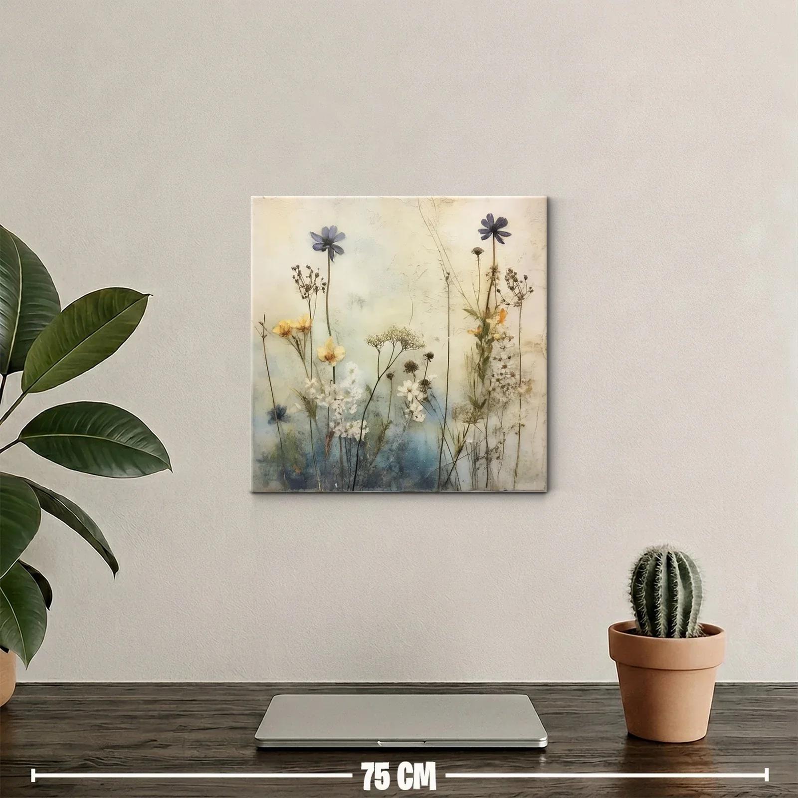 Arte floral delicado en tonos suaves y naturales — miniatura 2