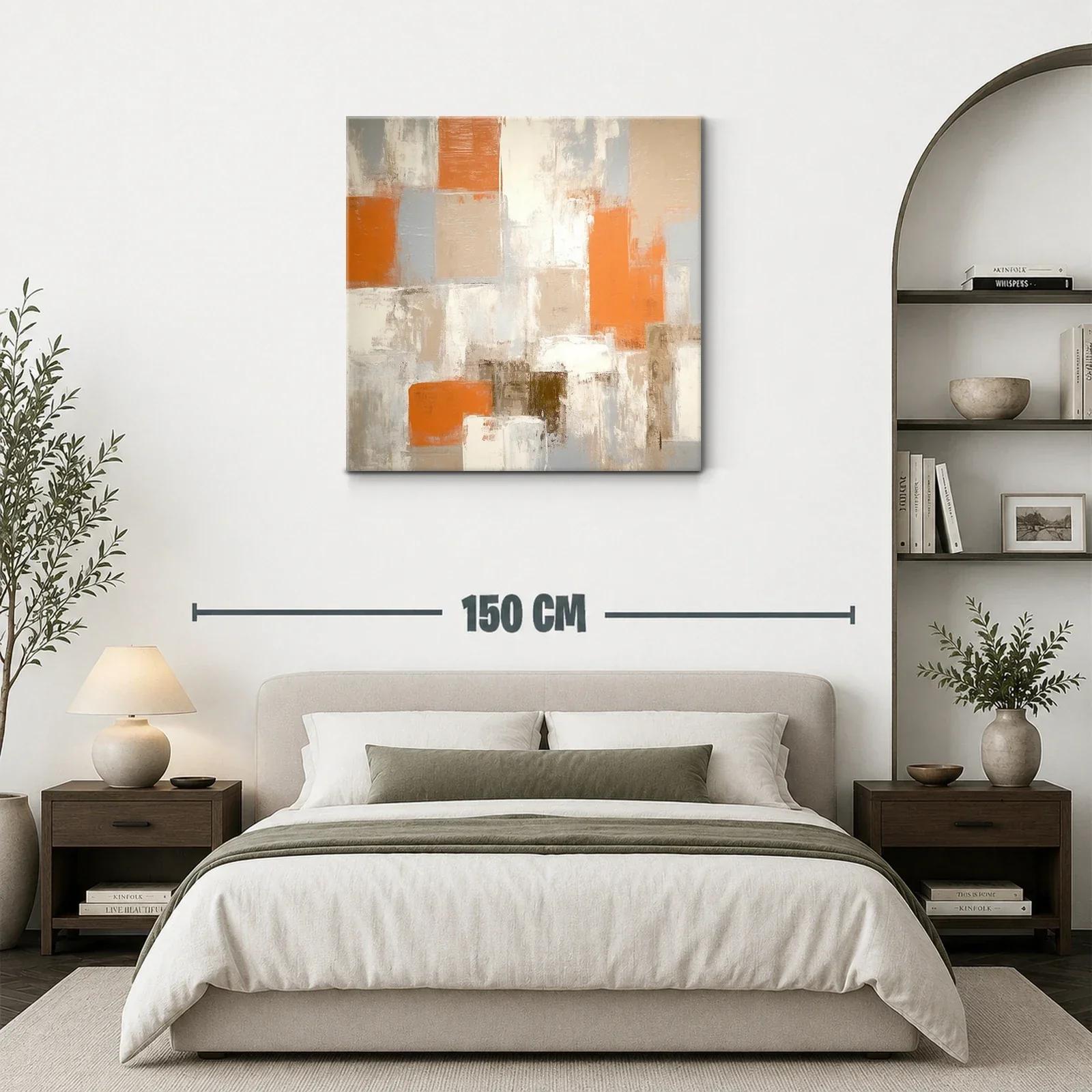 Composición Abstracta con Tonos Cálidos y Neutros — miniatura 3