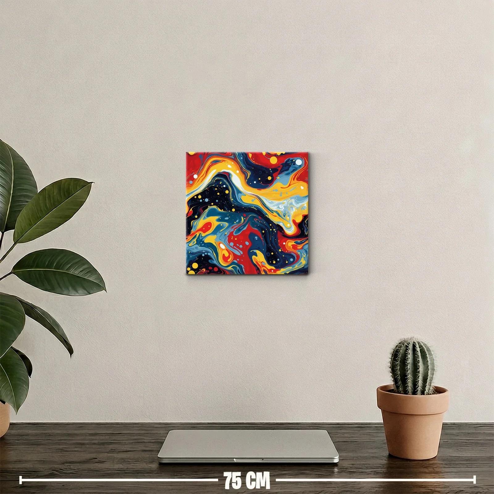 Cuadro moderno con diseño abstracto en colores intensos — miniatura 2