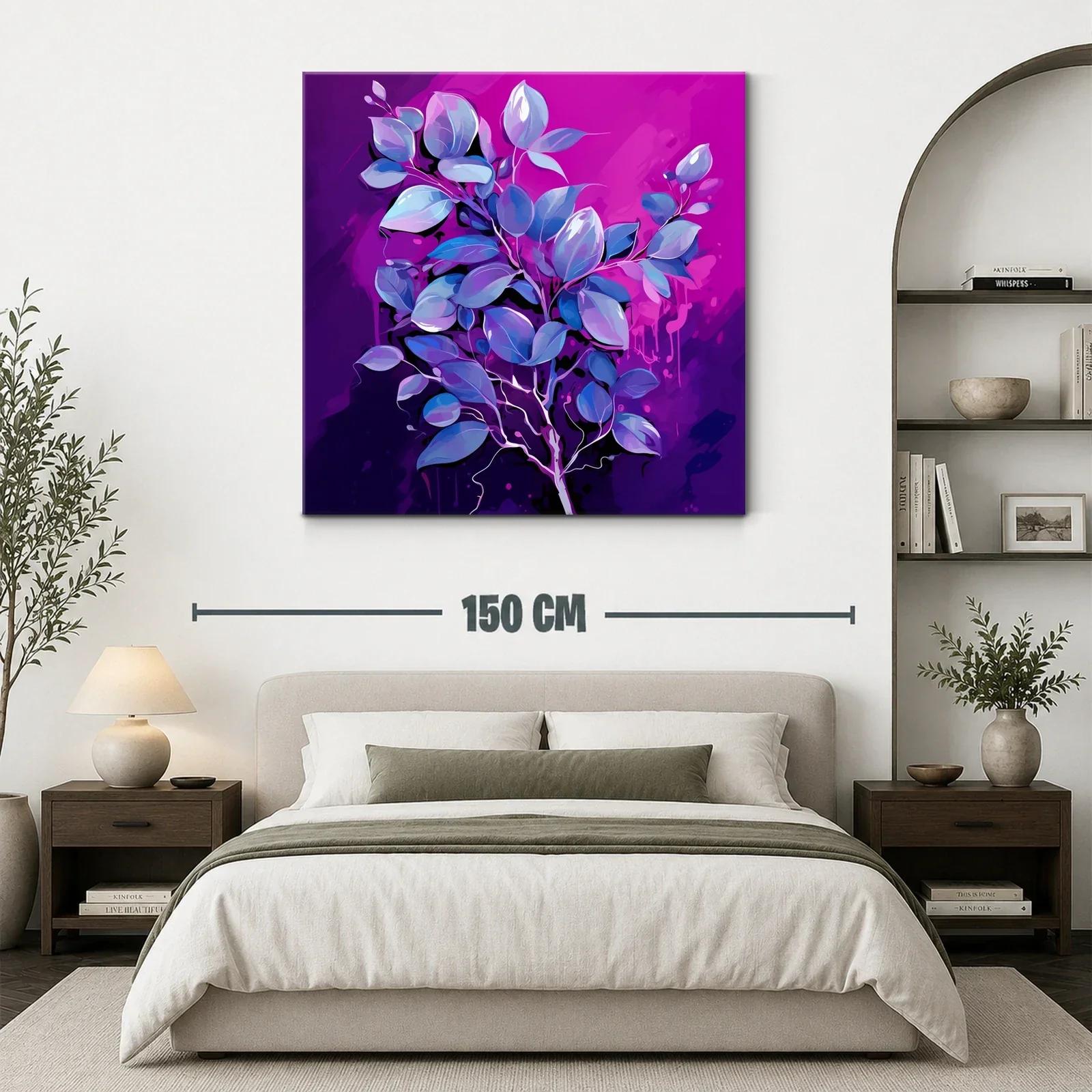 Elegante composición floral en tonos violetas y azules — miniatura 3