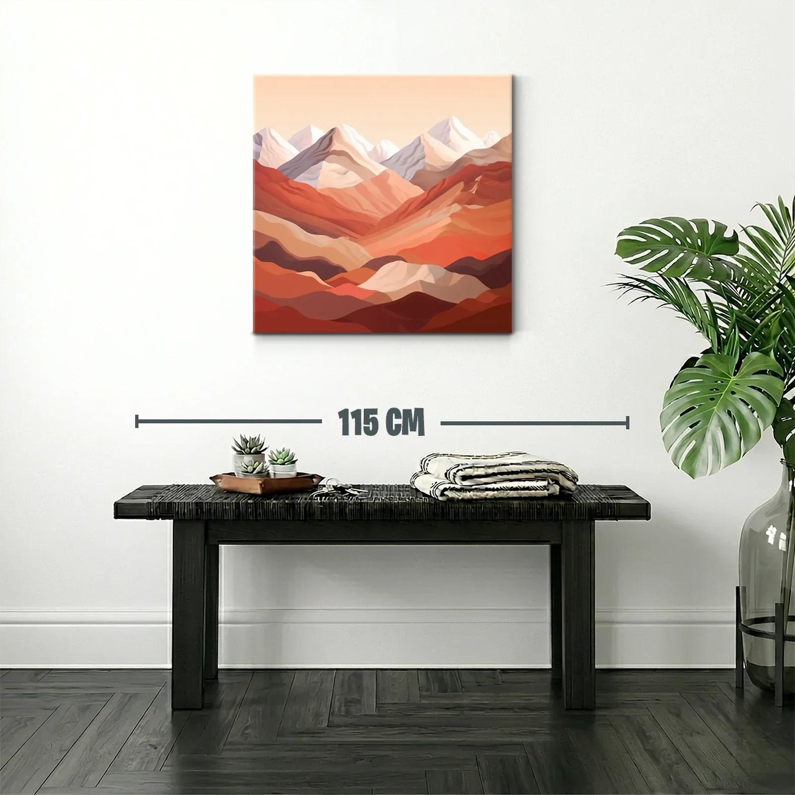 Paisaje Montañoso en Tonos Cálidos y Terrosos — miniatura 2