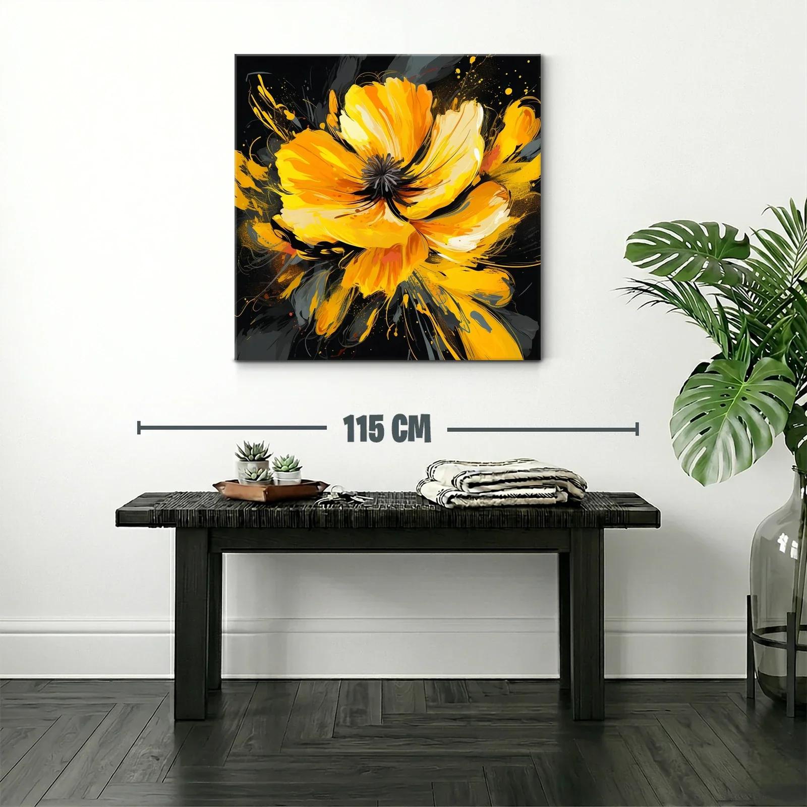 Impacto floral en tonos vibrantes naranja y amarillo — miniatura 2