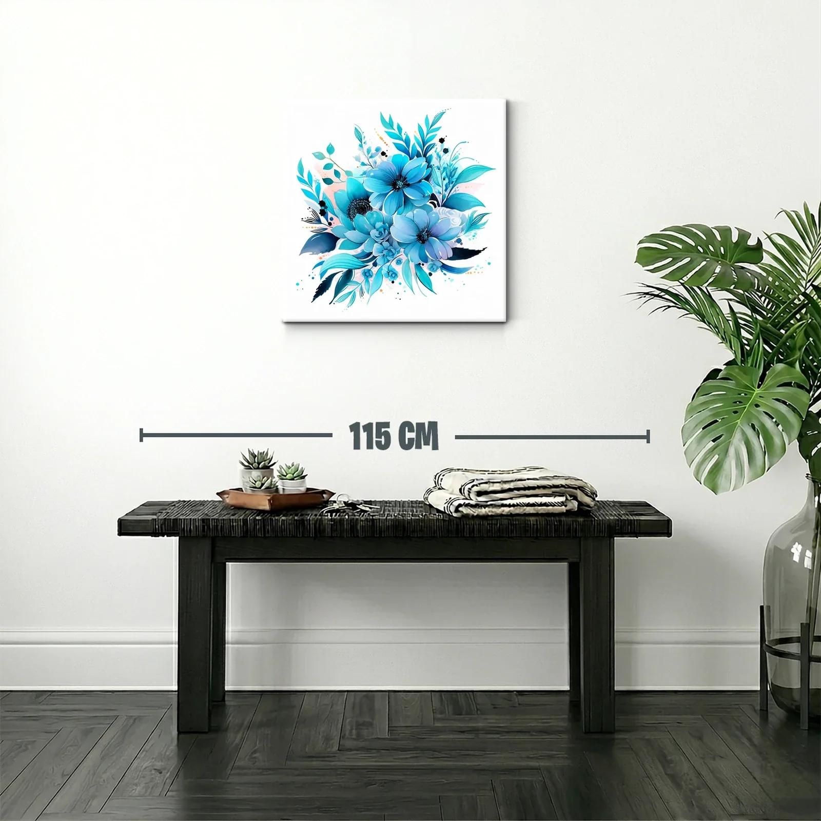 Ramo floral en tonos azules para ambiente relajante — miniatura 2