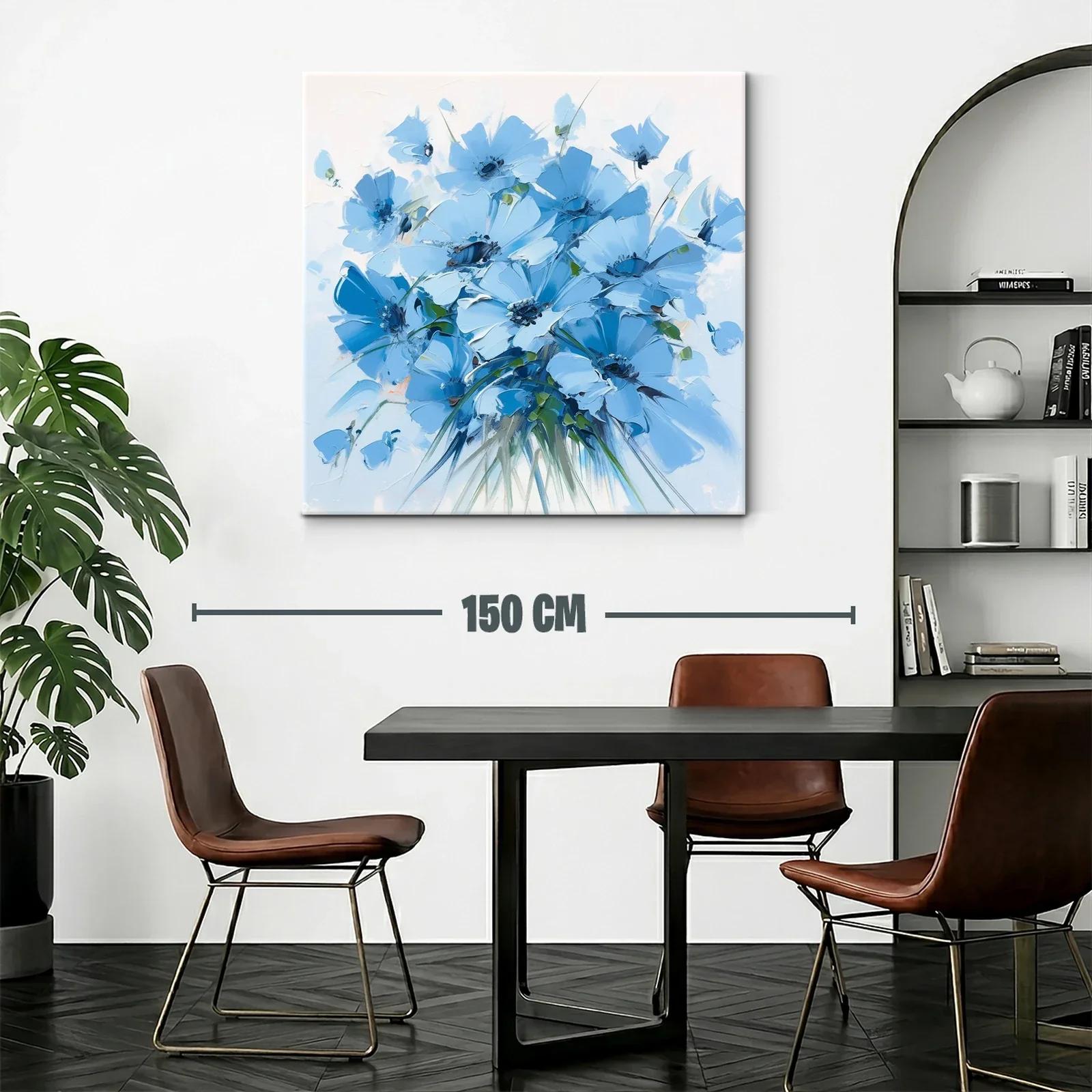 Ramo de flores azules para un espacio sereno y elegante — miniatura 2