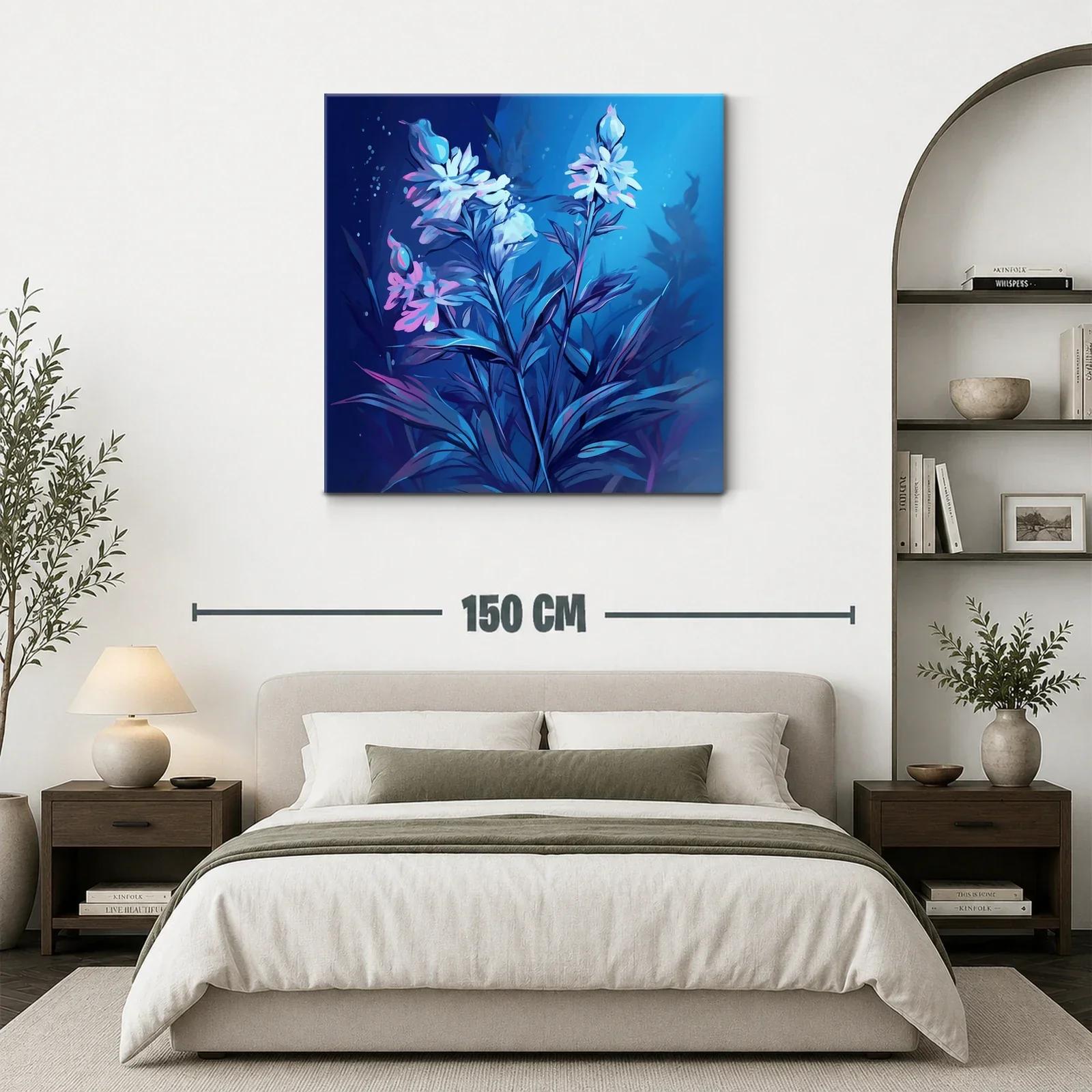 Flores Elegantes en Tonos Azules y Rosados — miniatura 3