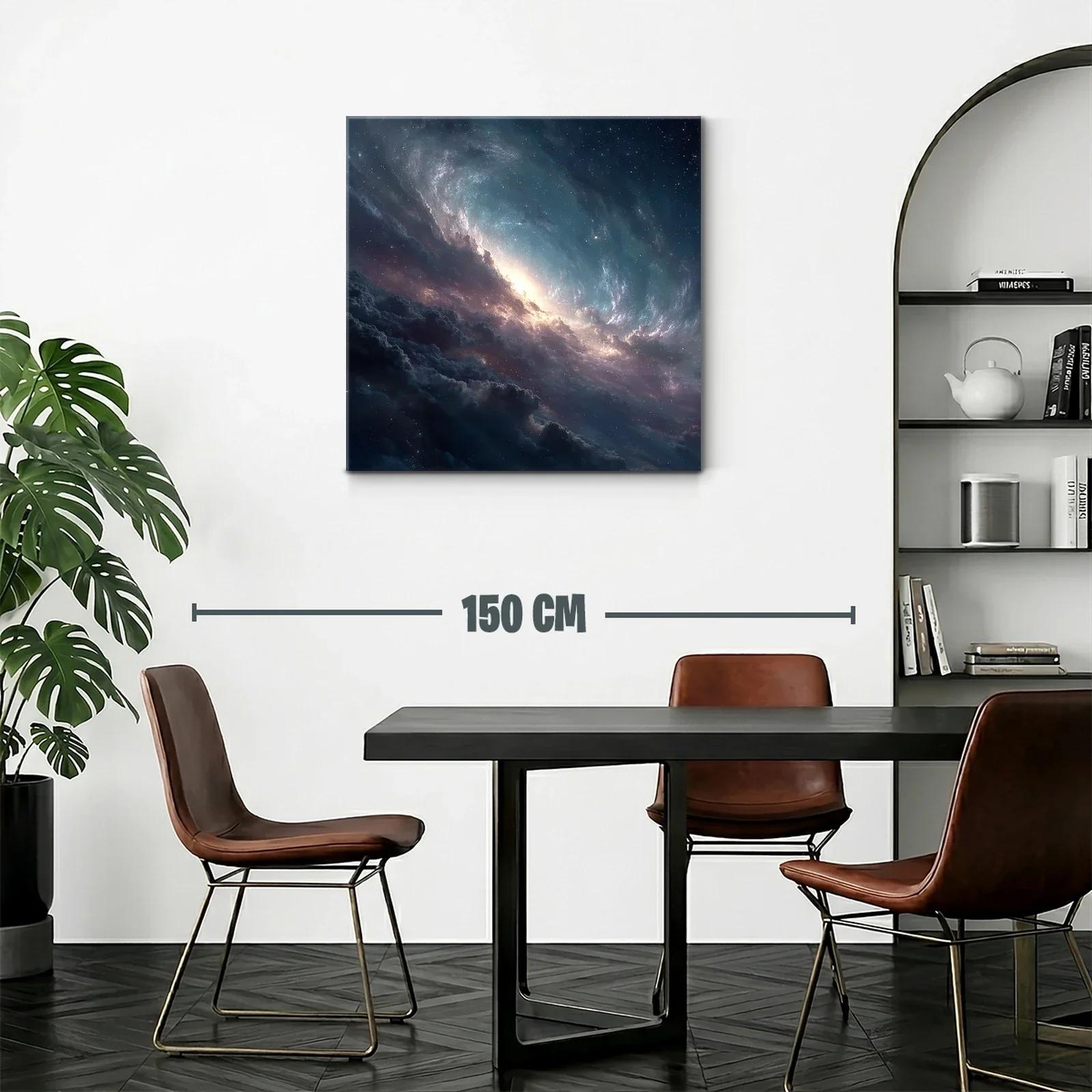 Cuadro Galaxia Espacial con Luminiscencia Cósmica — miniatura 2