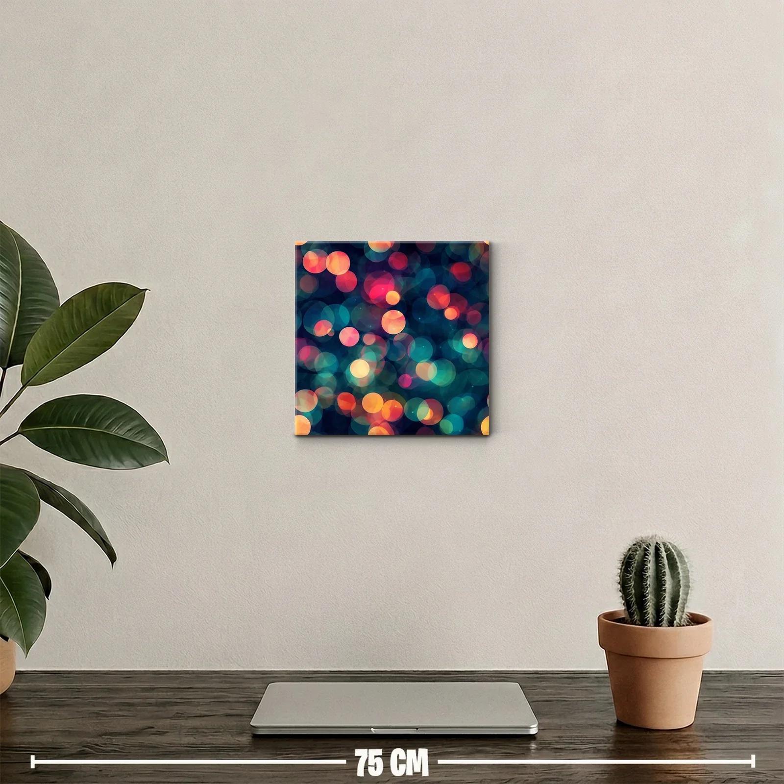 Cuadro decorativo con luces abstractas multicolor en bokeh — miniatura 2