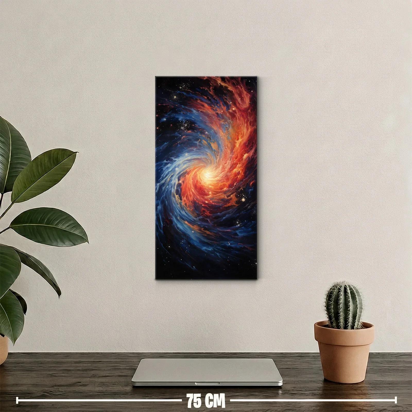 Cuadro galaxia en espiral con núcleo luminoso — miniatura 2