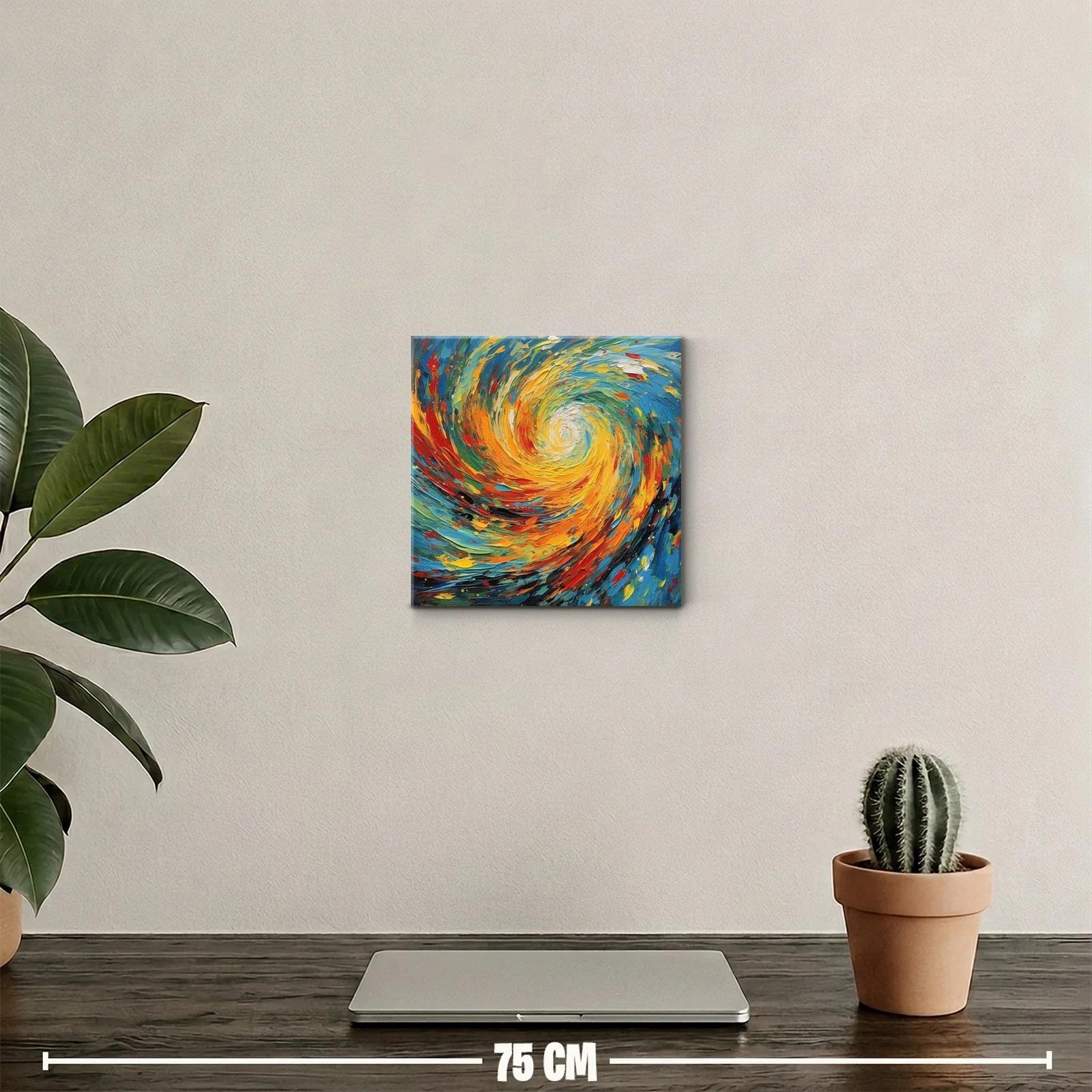 Cuadro con remolino de colores vibrantes y energía dinámica — miniatura 2