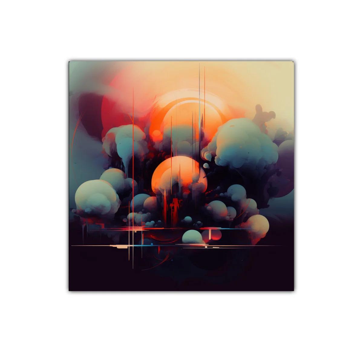 Composición abstracta con formas esféricas y luz cálida — miniatura 1