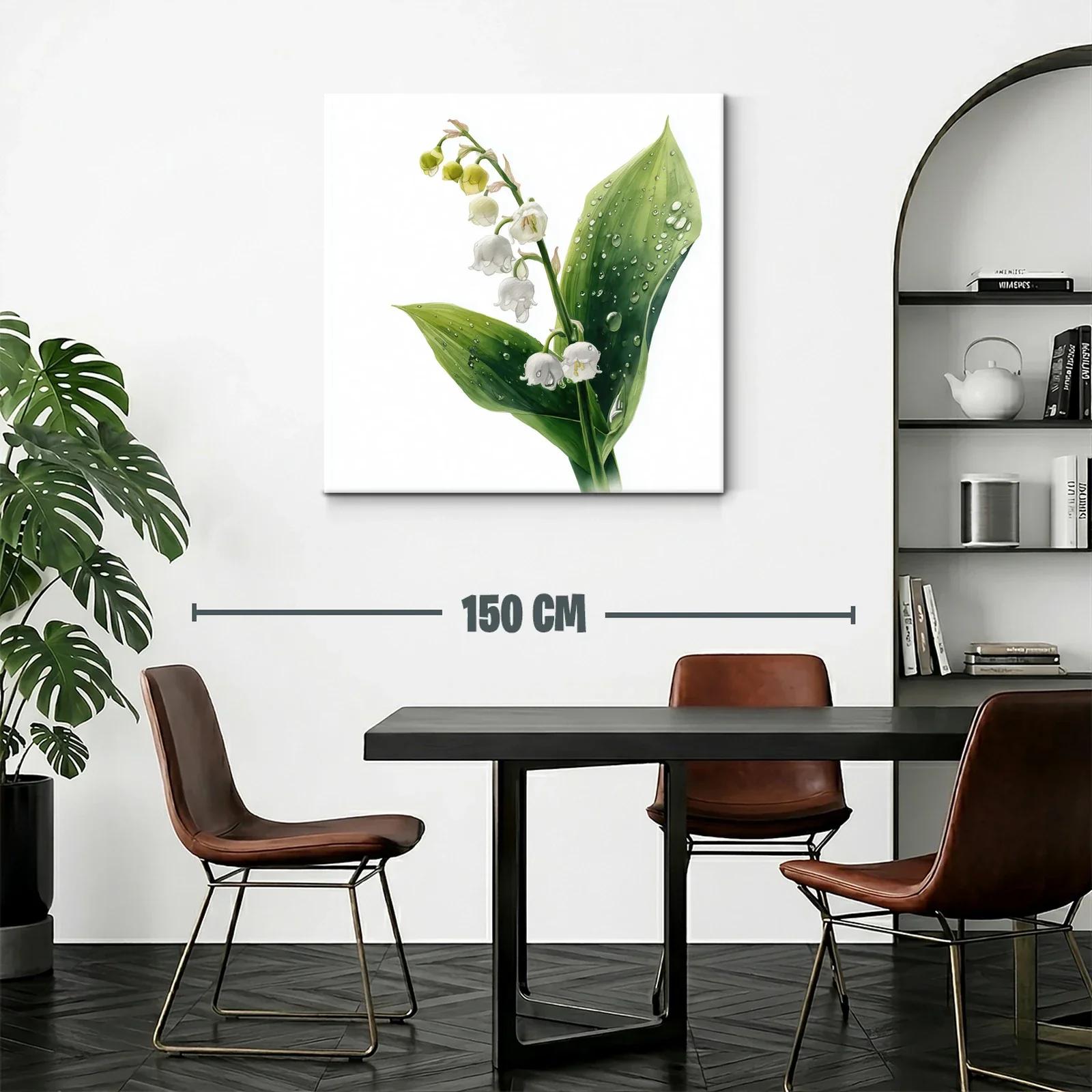 Elegancia natural de lirios de los valles con gotas de agua — miniatura 2