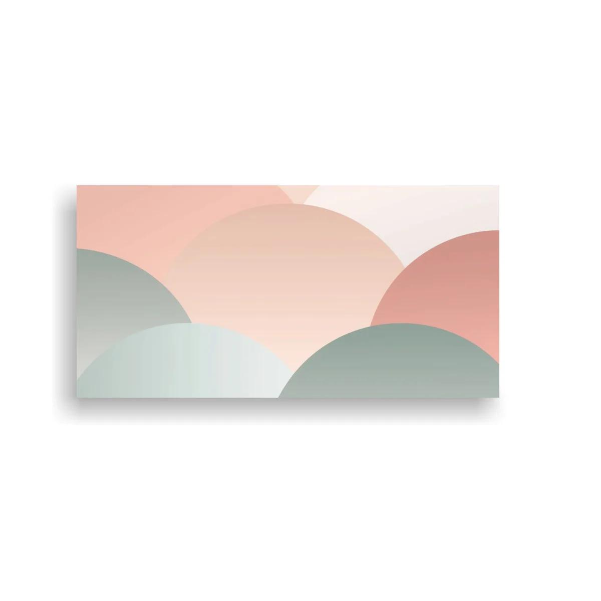 Cuadro semicírculos superpuestos en tonos pastel — imagen principal