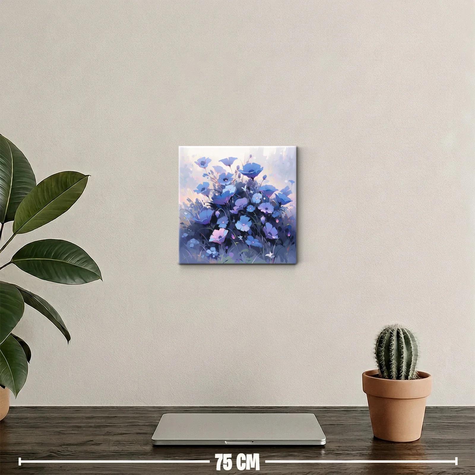 Cuadro decorativo flores azules en delicado ramo — miniatura 2