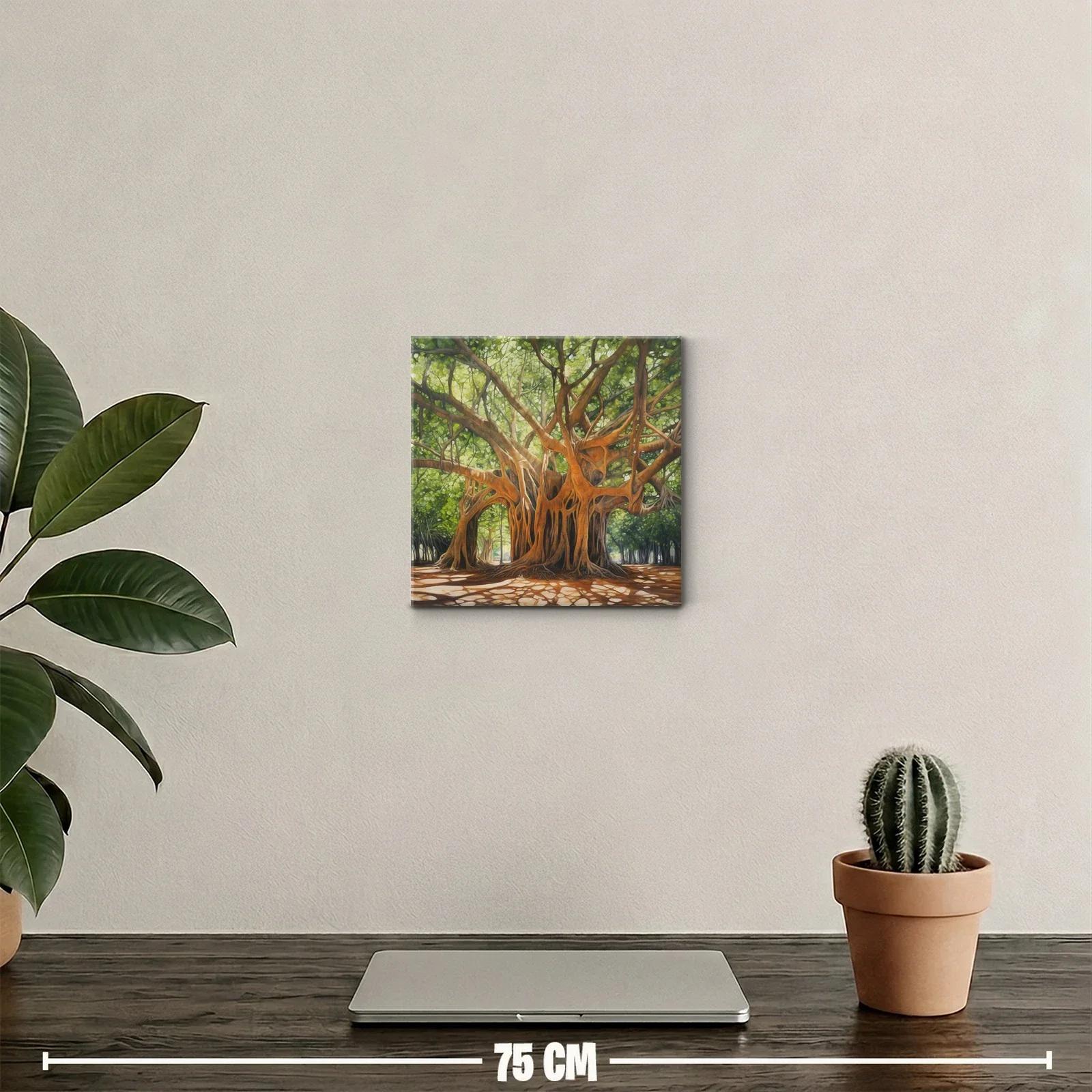 Majestuoso árbol con ramas entrelazadas y luz natural — miniatura 2