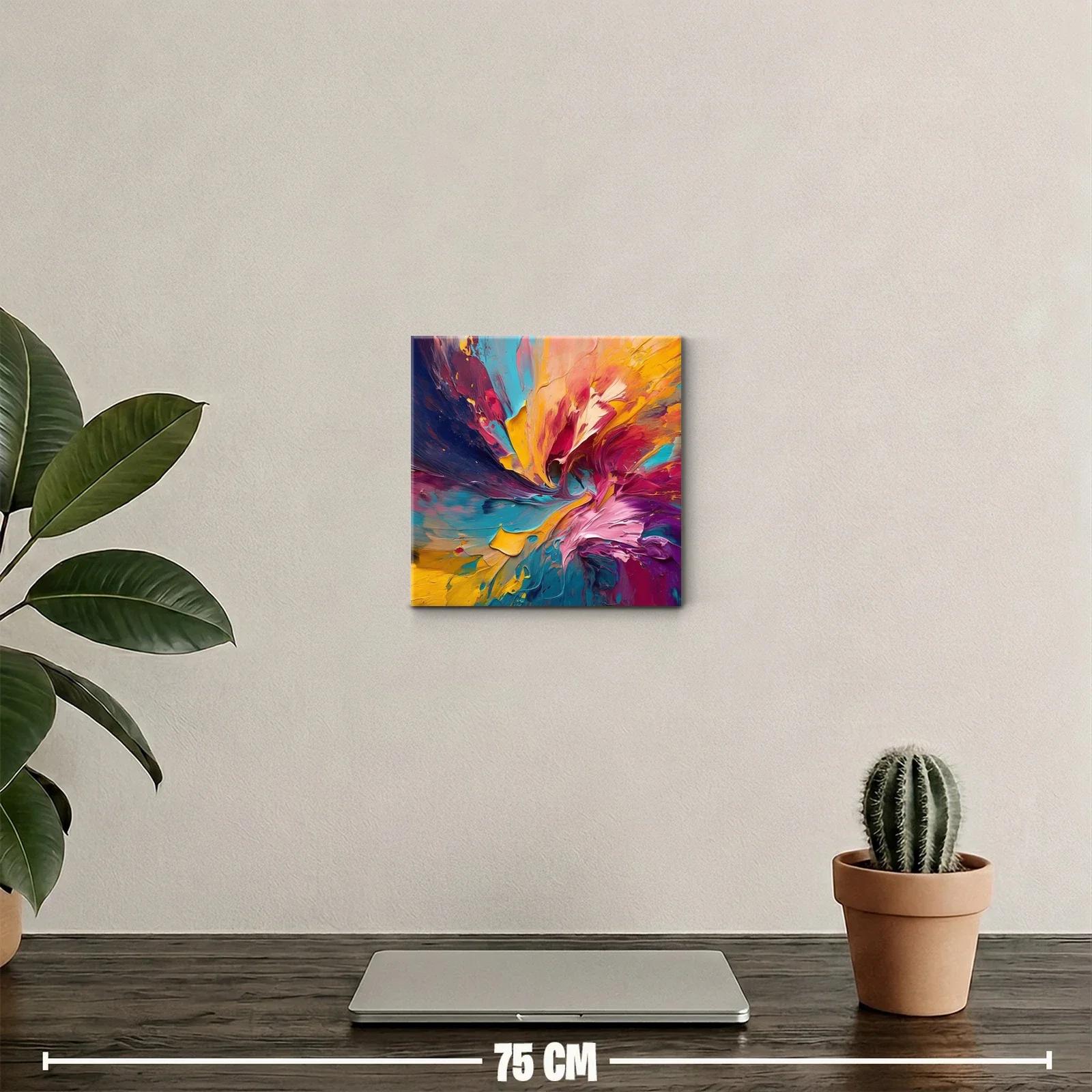 Explosión de colores vibrantes y dinámicos en arte abstracto — miniatura 2