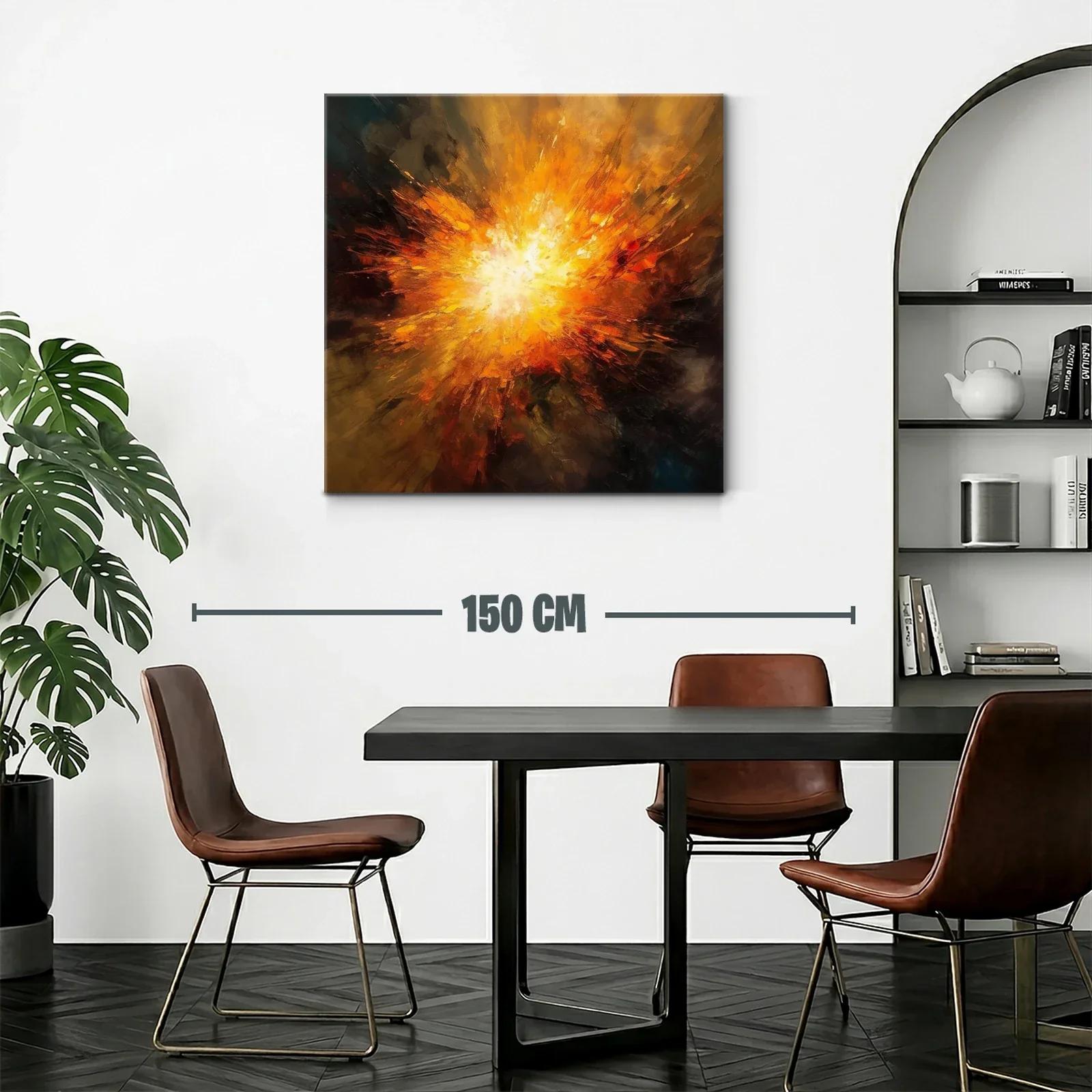 Explosión de luz cálida en explosión abstracta vibrante — miniatura 2