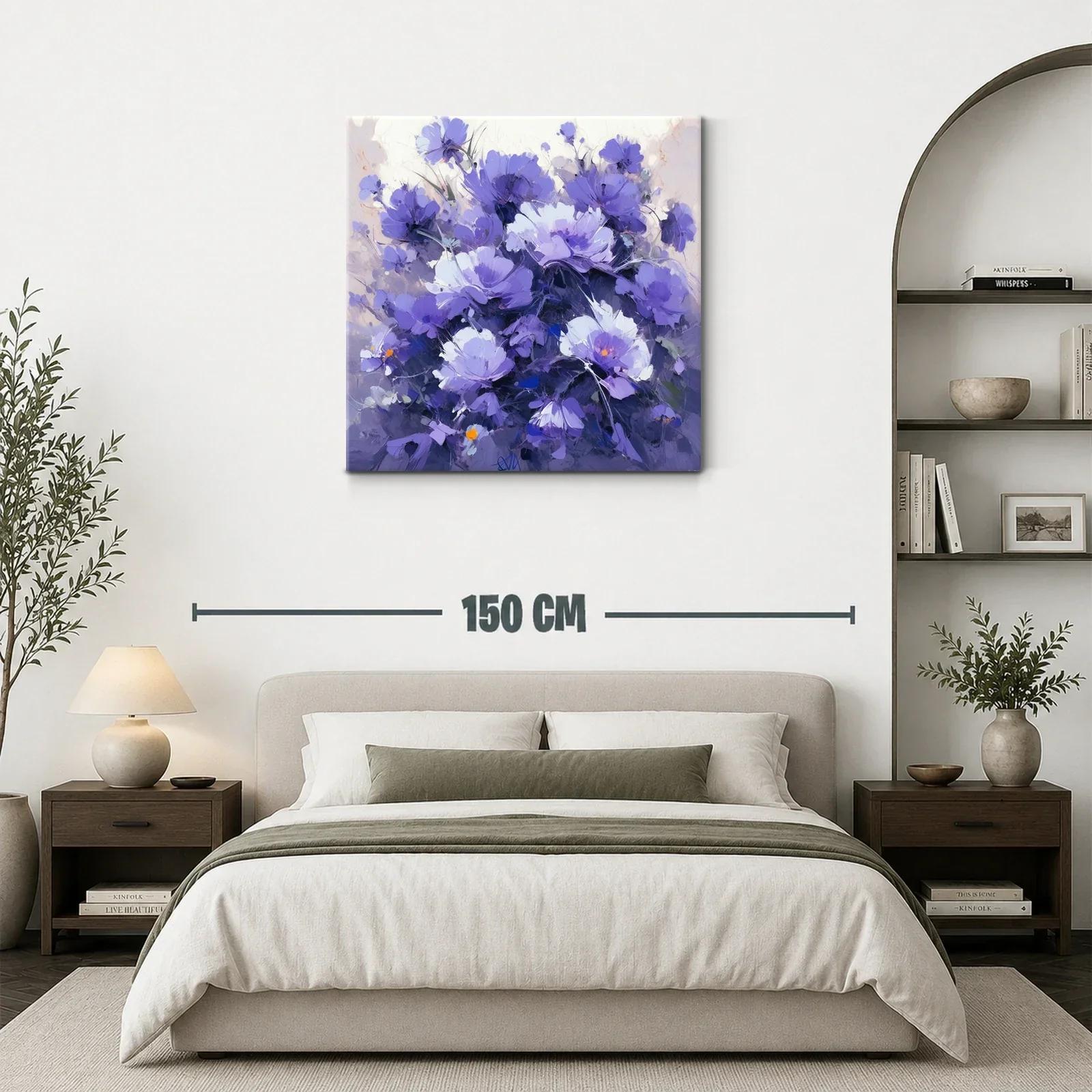 Bello ramo de flores en tonos violetas y lilas — miniatura 3