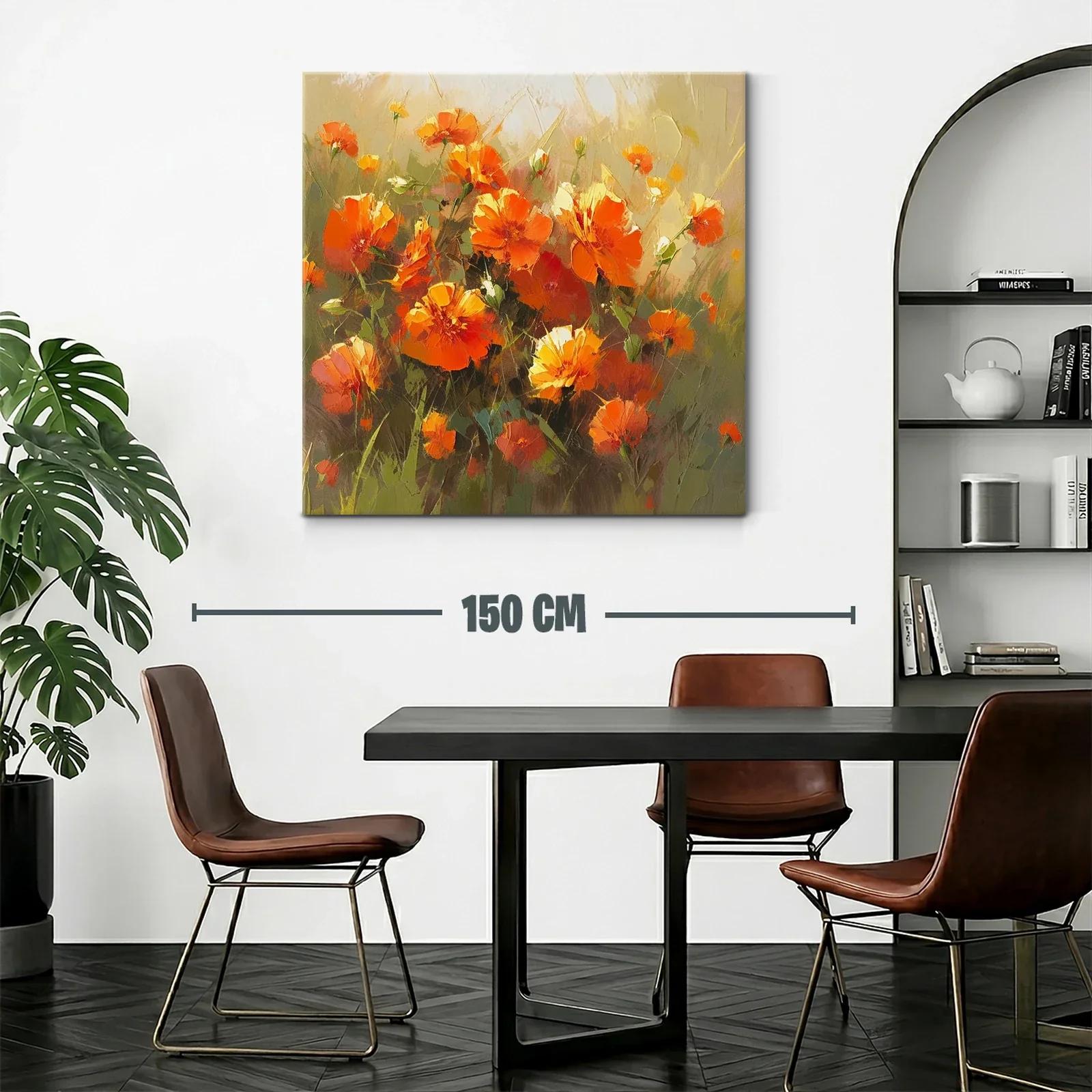 Ramo vibrante de flores en tonos anaranjados cálidos — miniatura 2