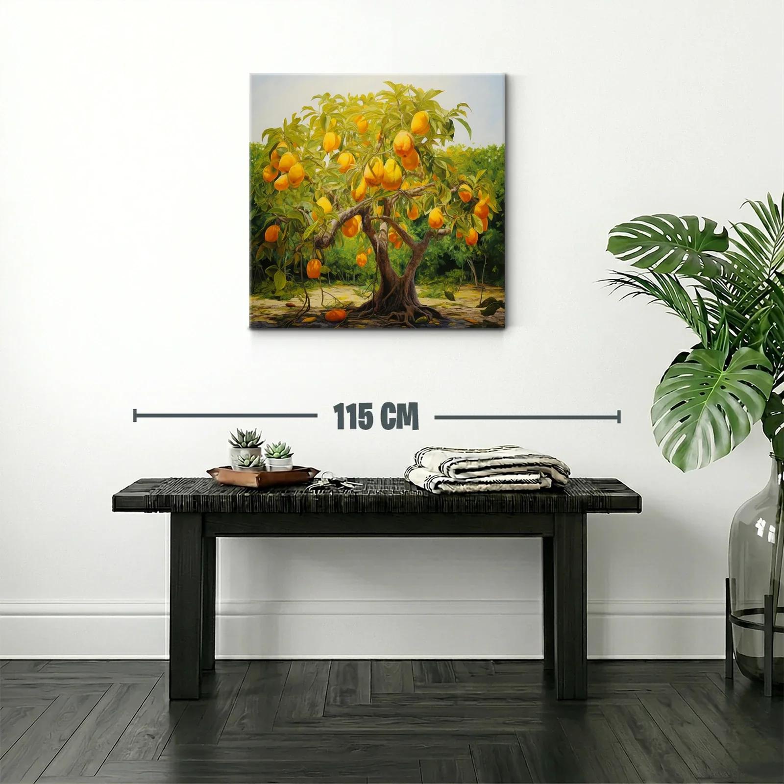Árbol de frutas doradas en paisaje natural vibrante — miniatura 2