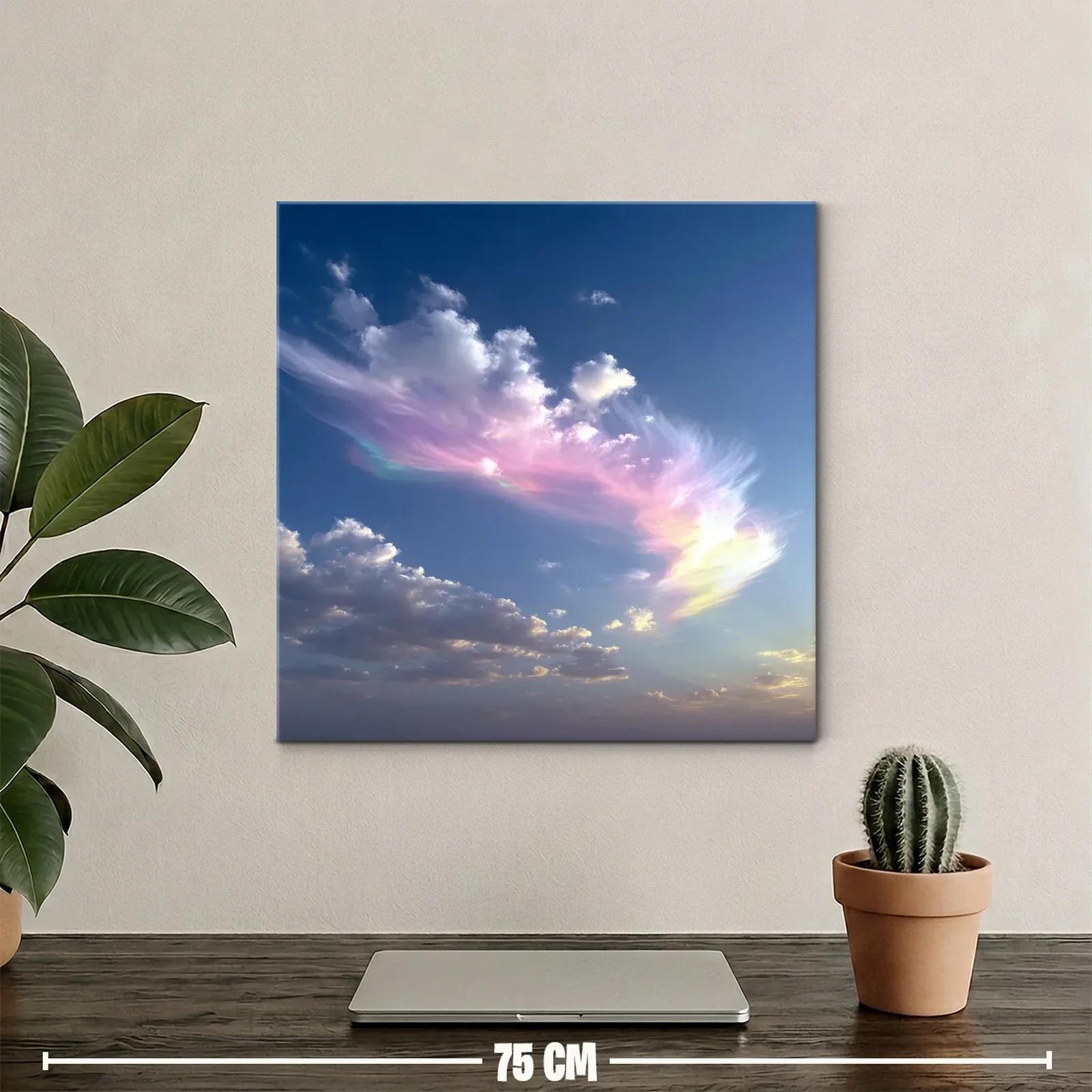 Cielo etéreo con nubes en tonos pastel y azul profundo — miniatura 2