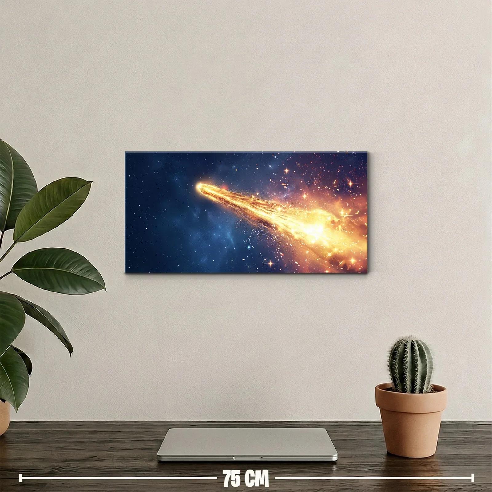 Cuadro cometa brillante con cola luminosa — miniatura 2
