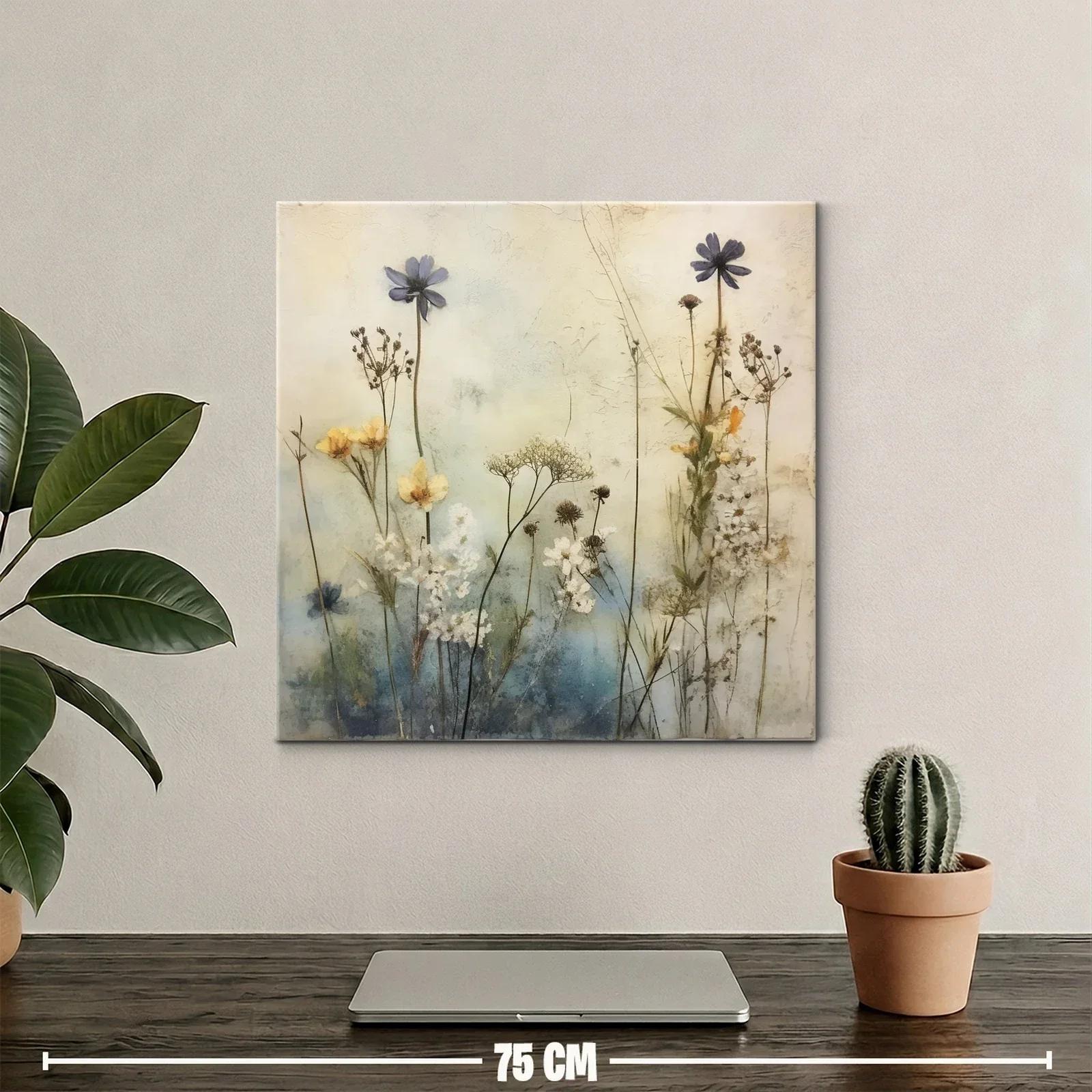 Arte floral delicado en tonos suaves y naturales — miniatura 2