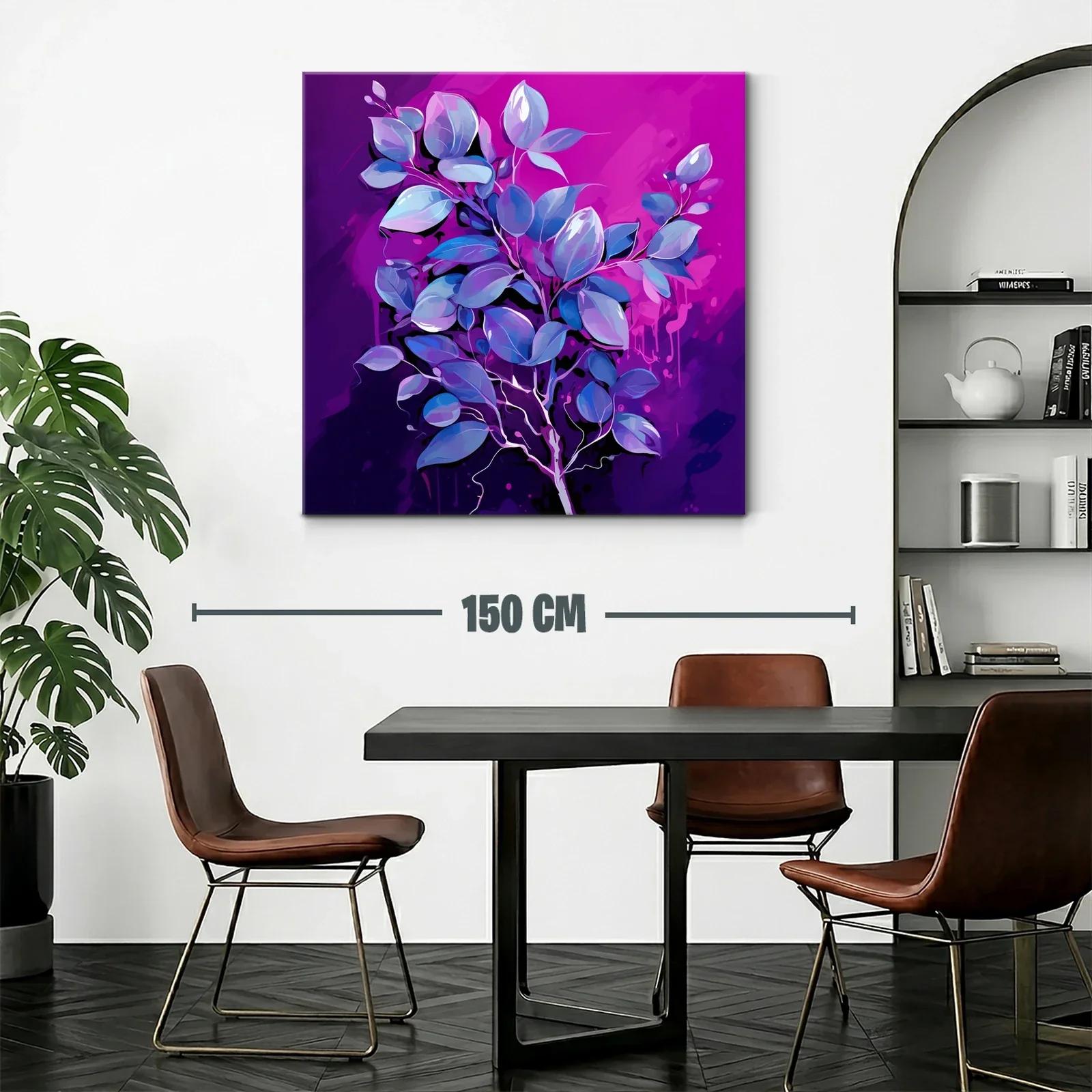 Elegante composición floral en tonos violetas y azules — miniatura 2