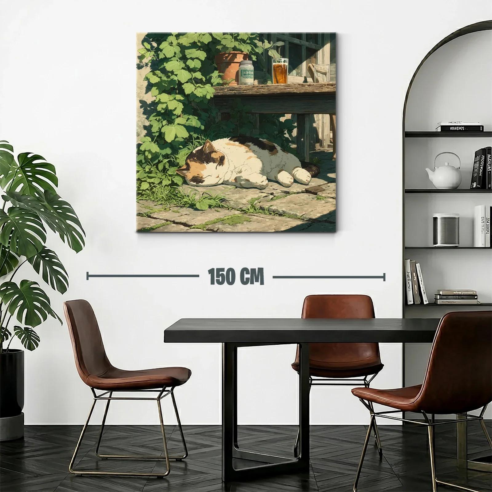 Tranquilidad felina bajo la cálida luz del sol — miniatura 2