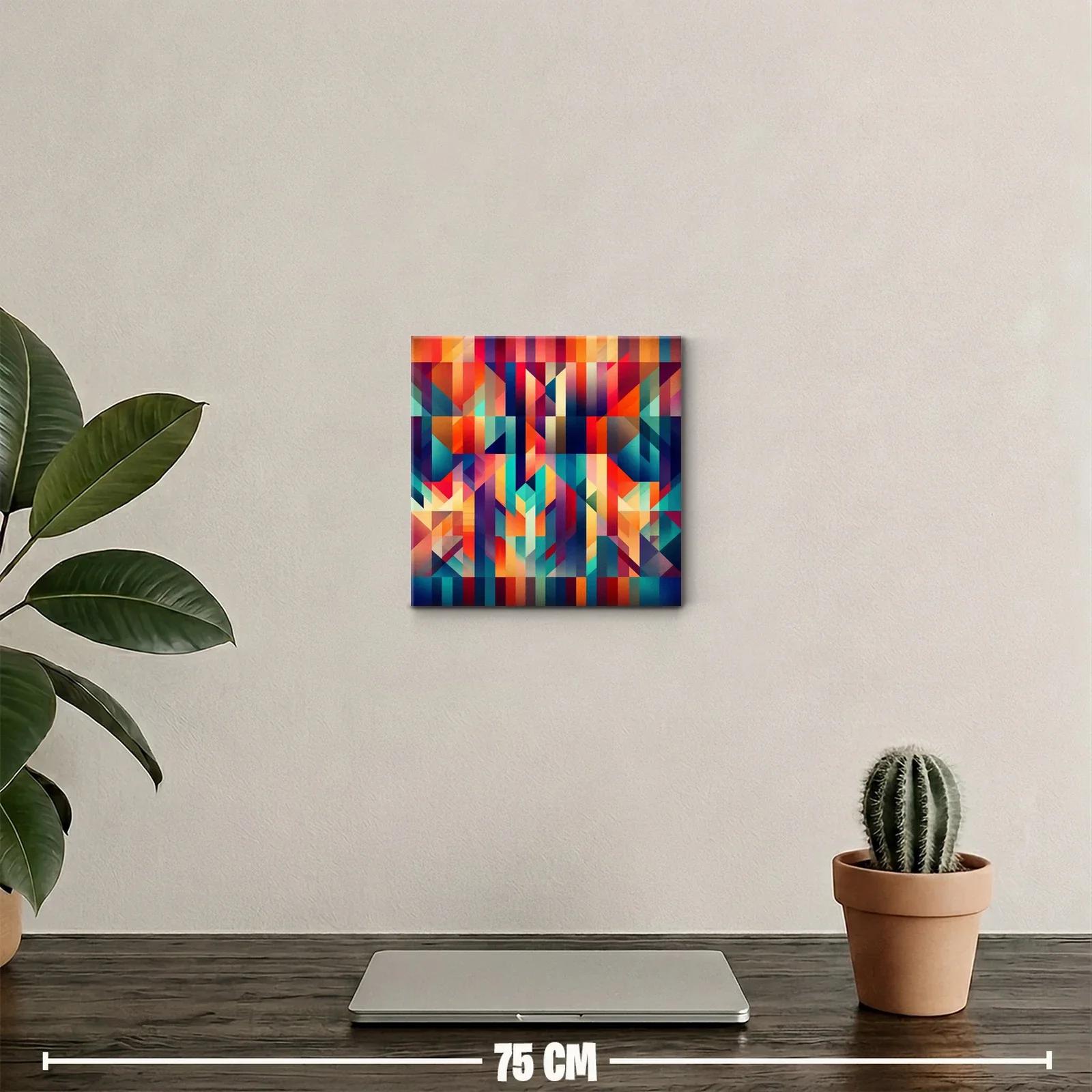 Composición geométrica con vibrantes tonos otoñales — miniatura 2