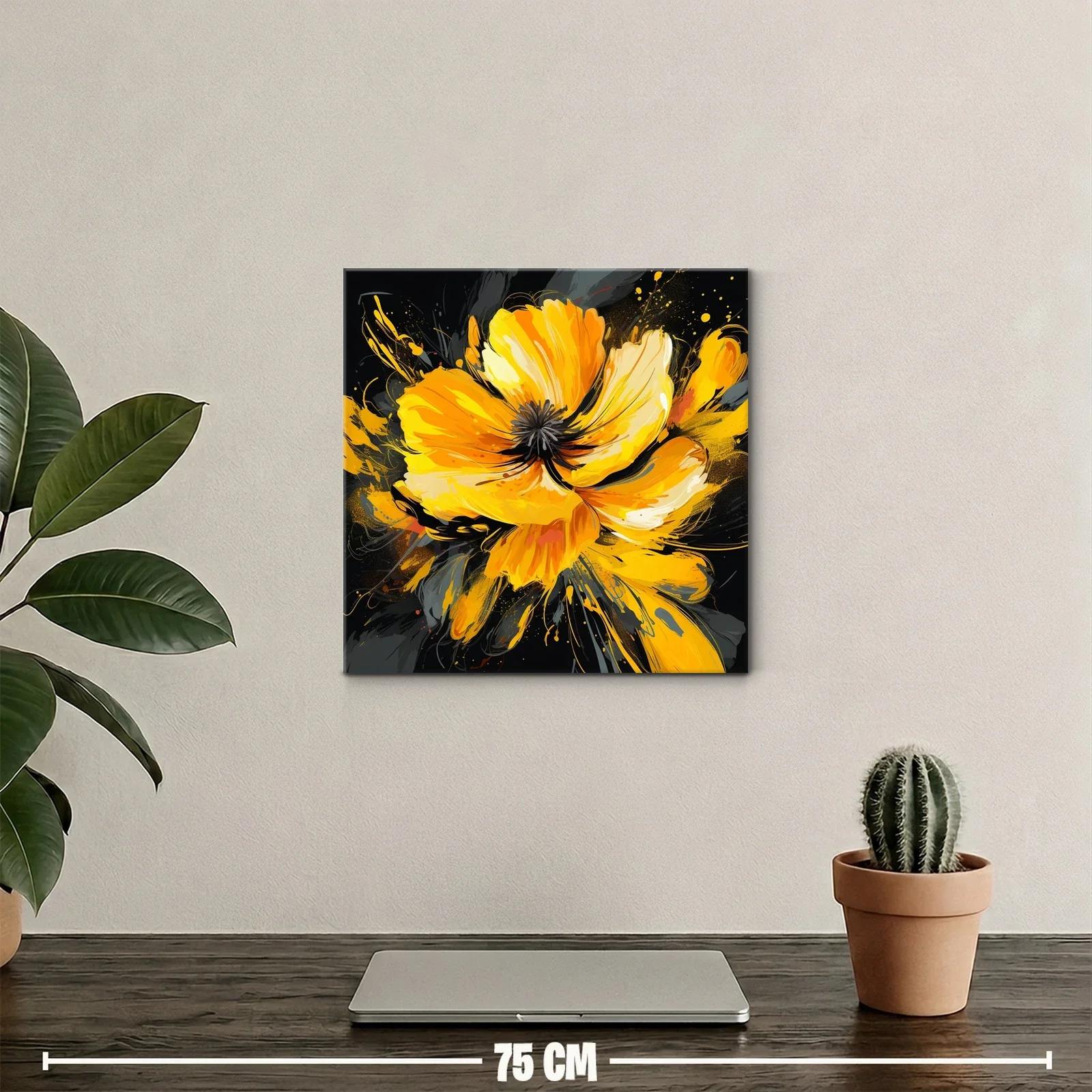 Impacto floral en tonos vibrantes naranja y amarillo — miniatura 2