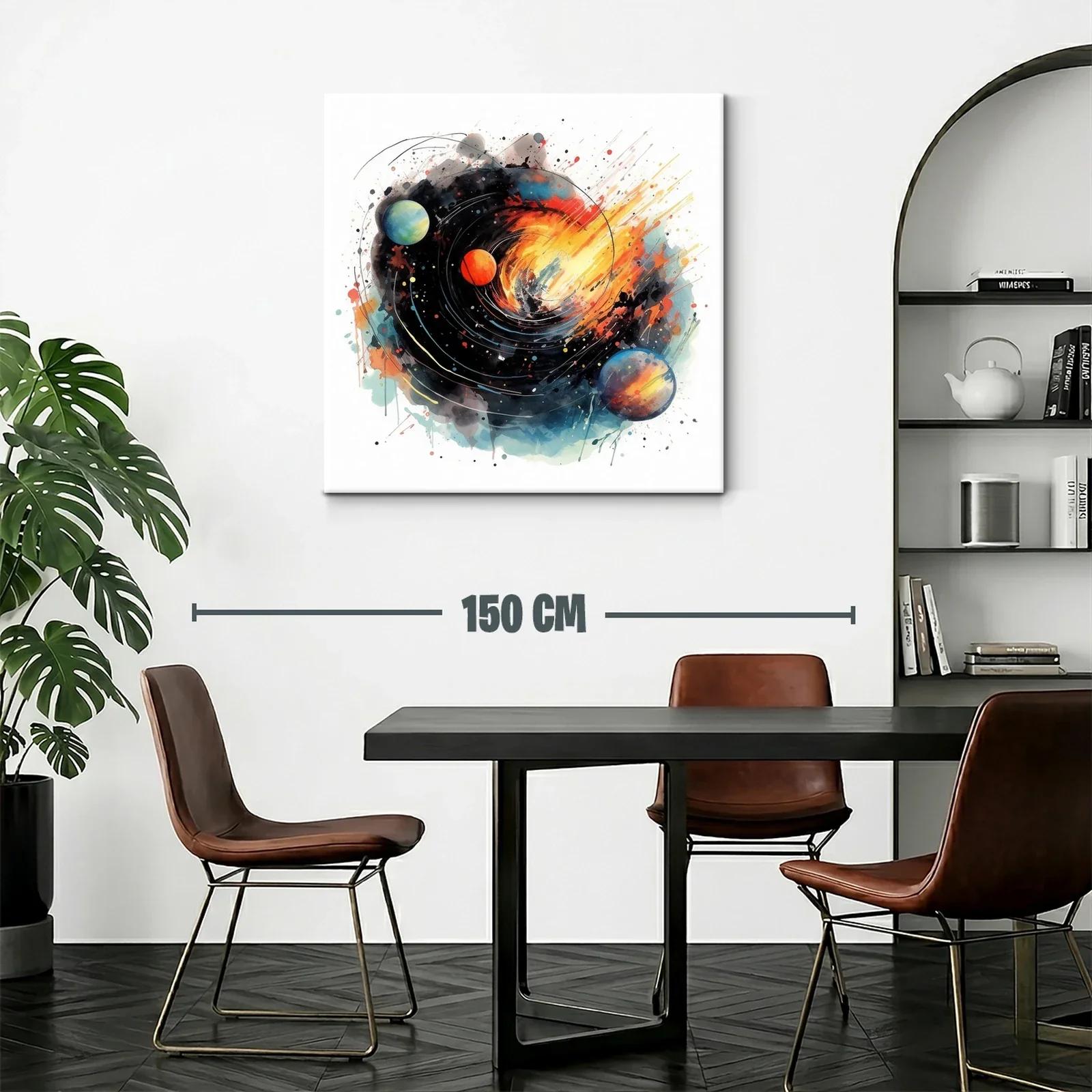 Explosión Cósmica con Planetas en Movimiento — miniatura 2