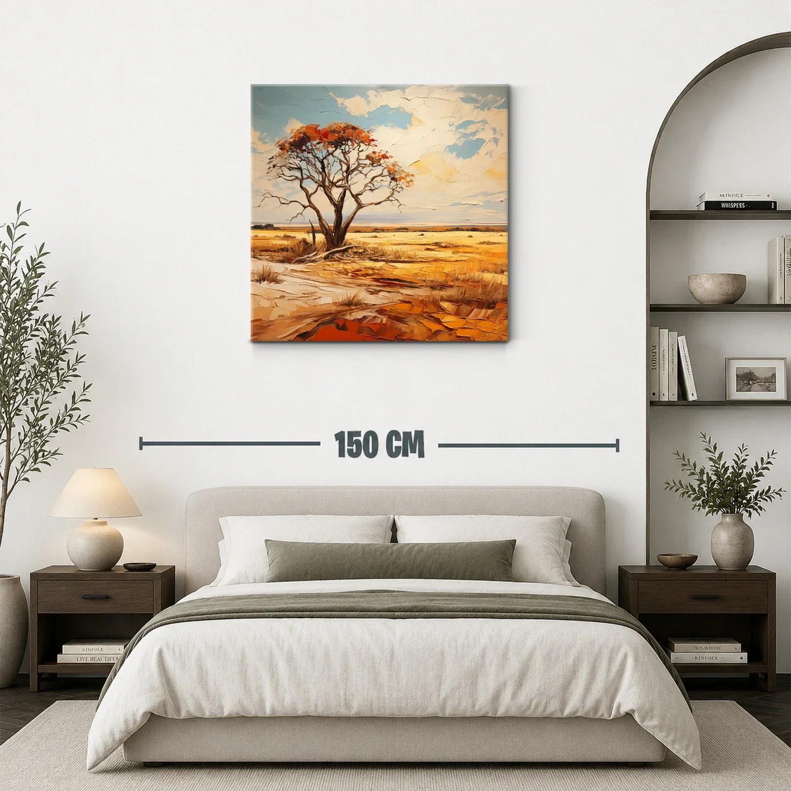Paisaje sereno con árbol solitario y cielo abierto — miniatura 3