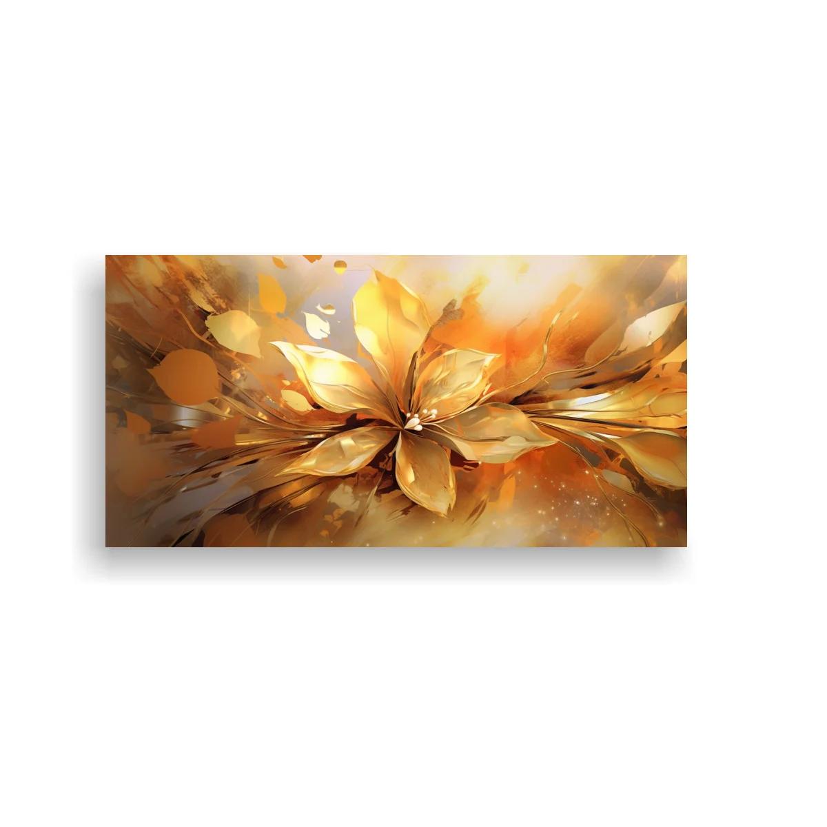 Cuadro flor dorada con destellos de luz — imagen principal