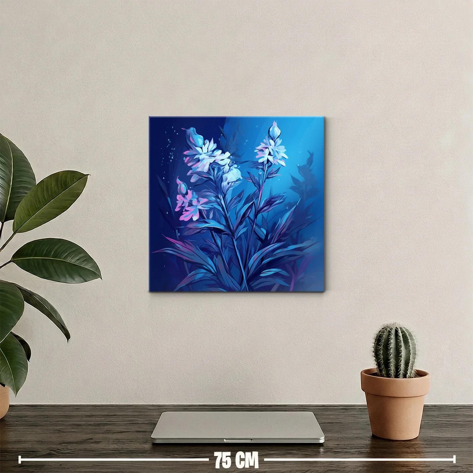 Flores Elegantes en Tonos Azules y Rosados — miniatura 2