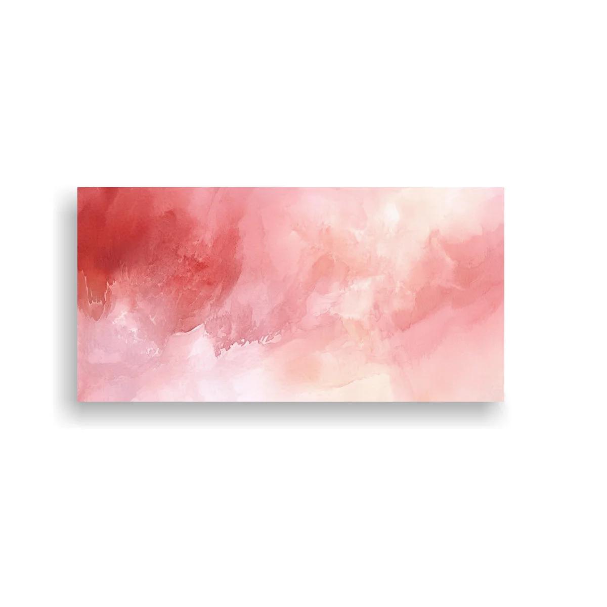 Cuadro manchas de acuarela rosadas — imagen principal
