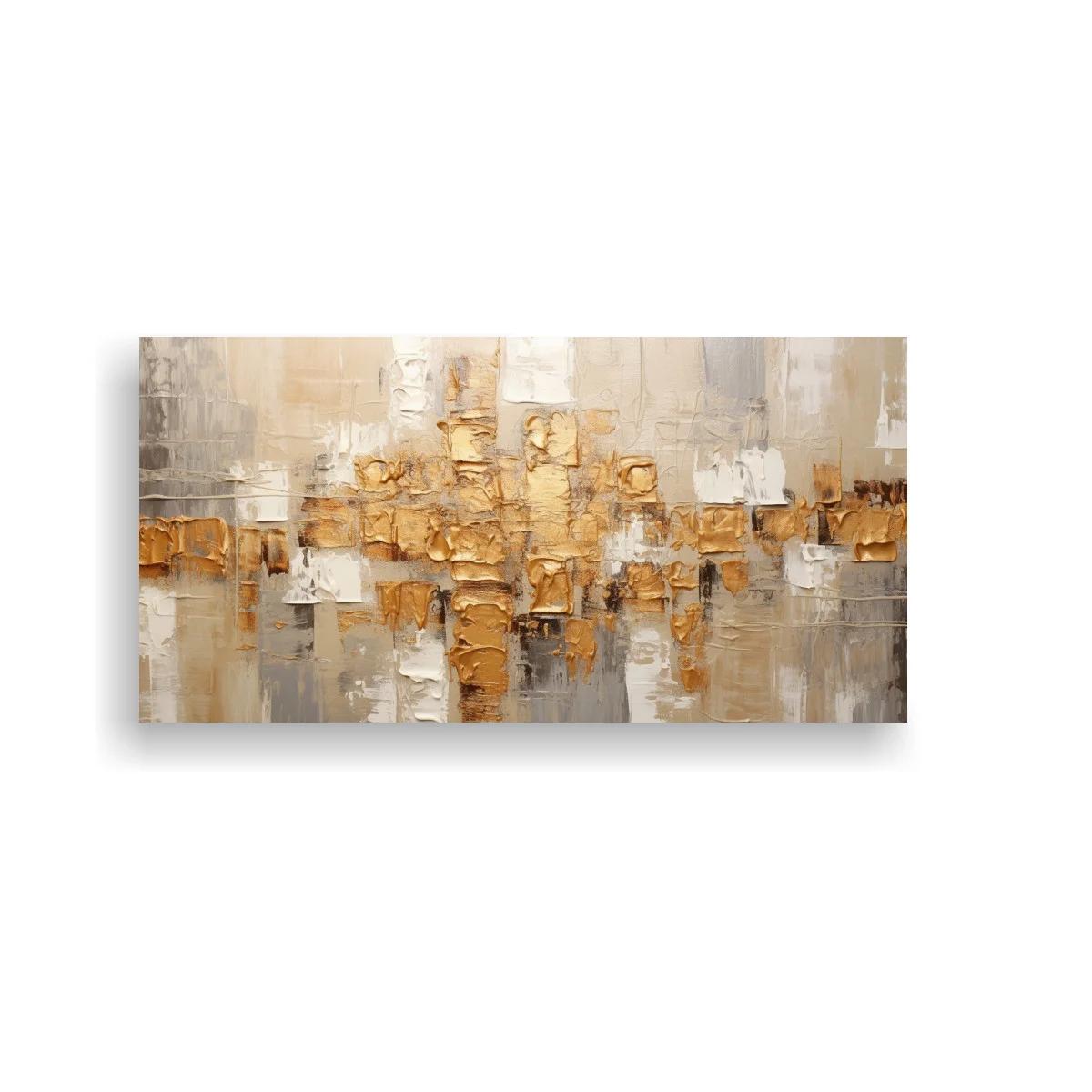 Cuadro abstracto de bloques superpuestos con textura rugosa — imagen principal