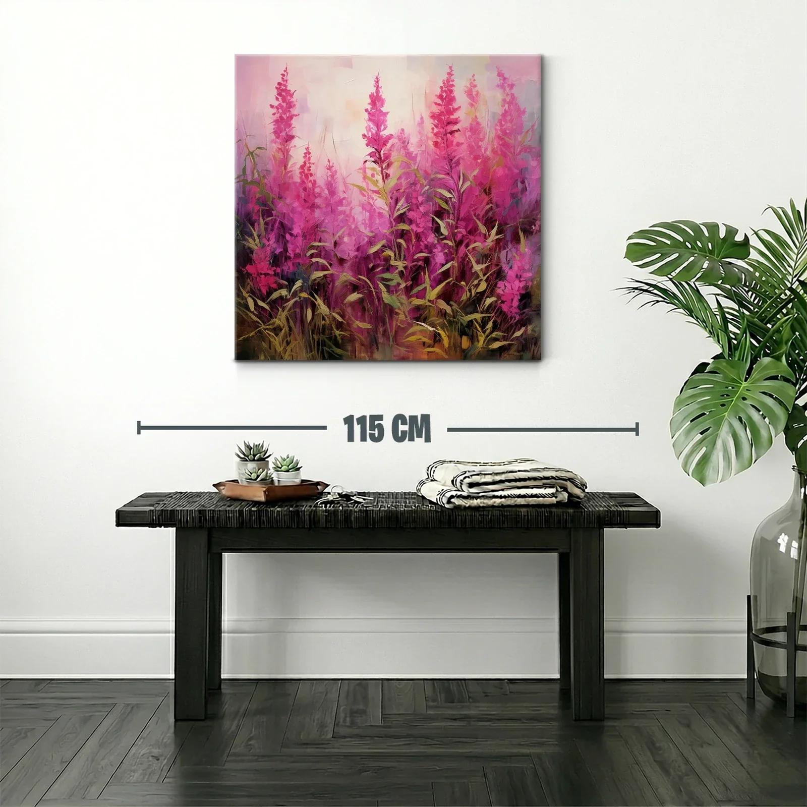 Cuadro con flores fucsias que transmiten energía y vitalidad — miniatura 2