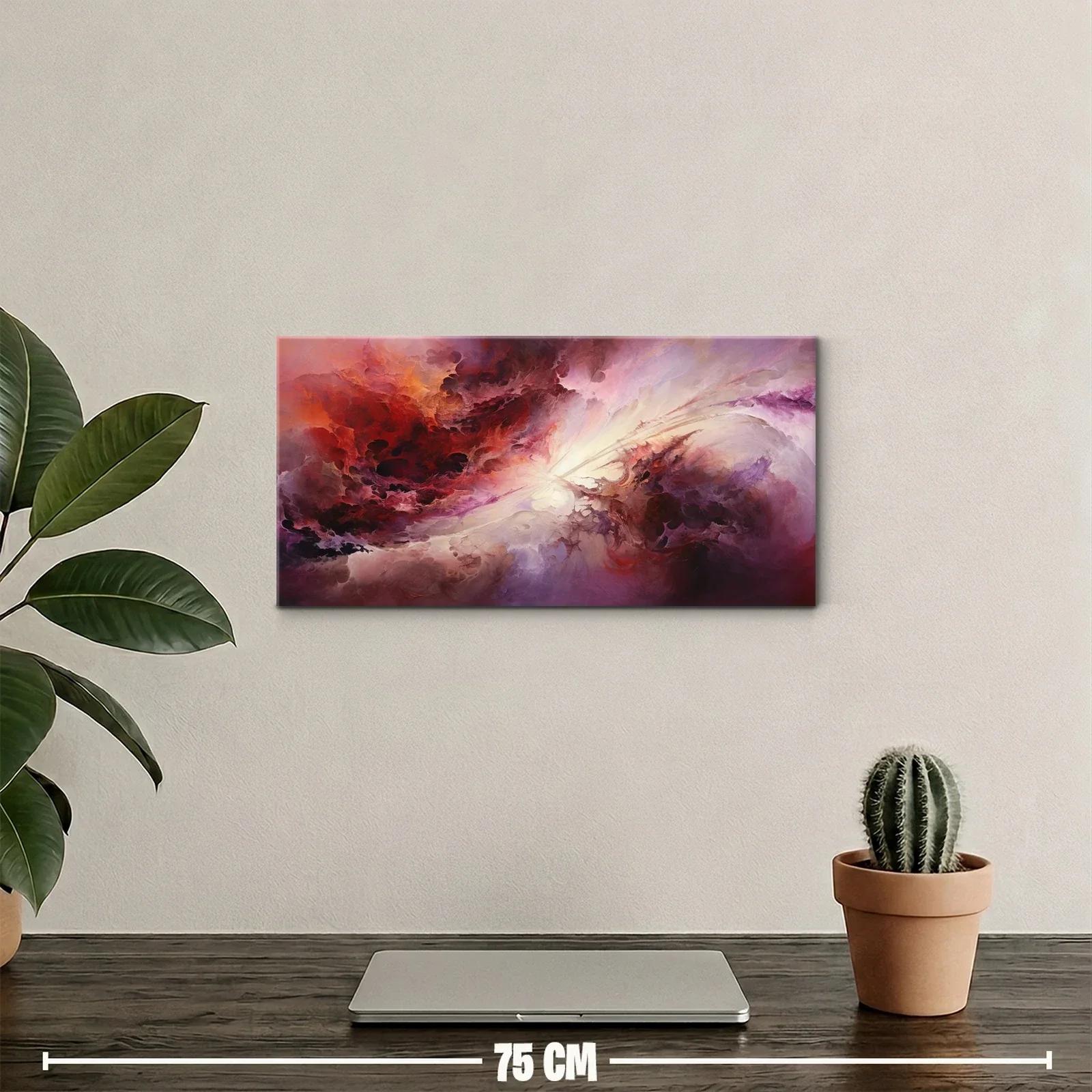 Cuadro cielo de tormenta abstracto con resplandor claro — miniatura 2