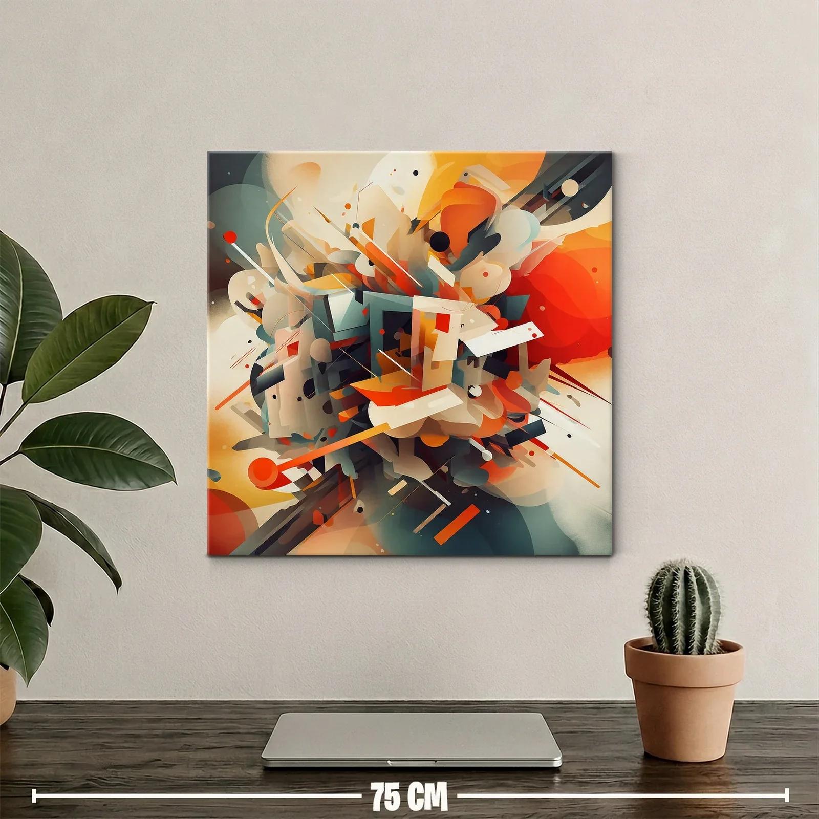 Composición abstracta llena de energía y contraste cromático — miniatura 2