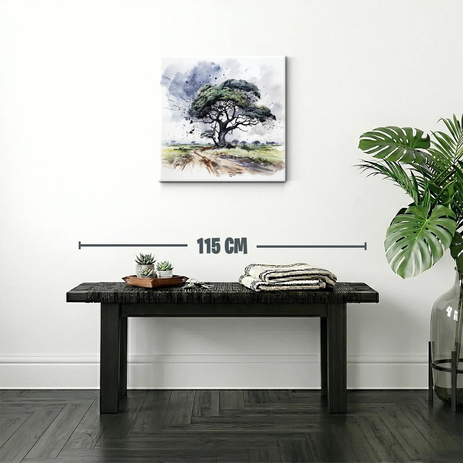Árbol solitario en paisaje natural con efectos dinámicos — miniatura 2