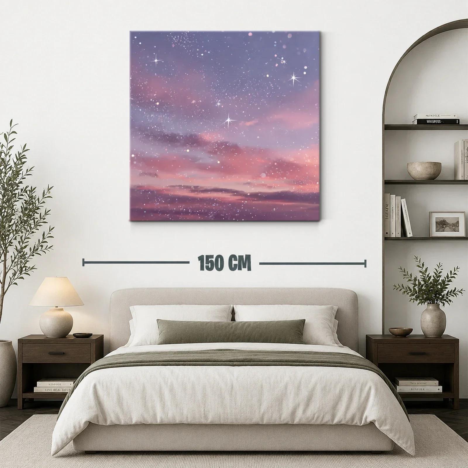 Cielo estrellado en tonos pastel para un ambiente sereno — miniatura 3