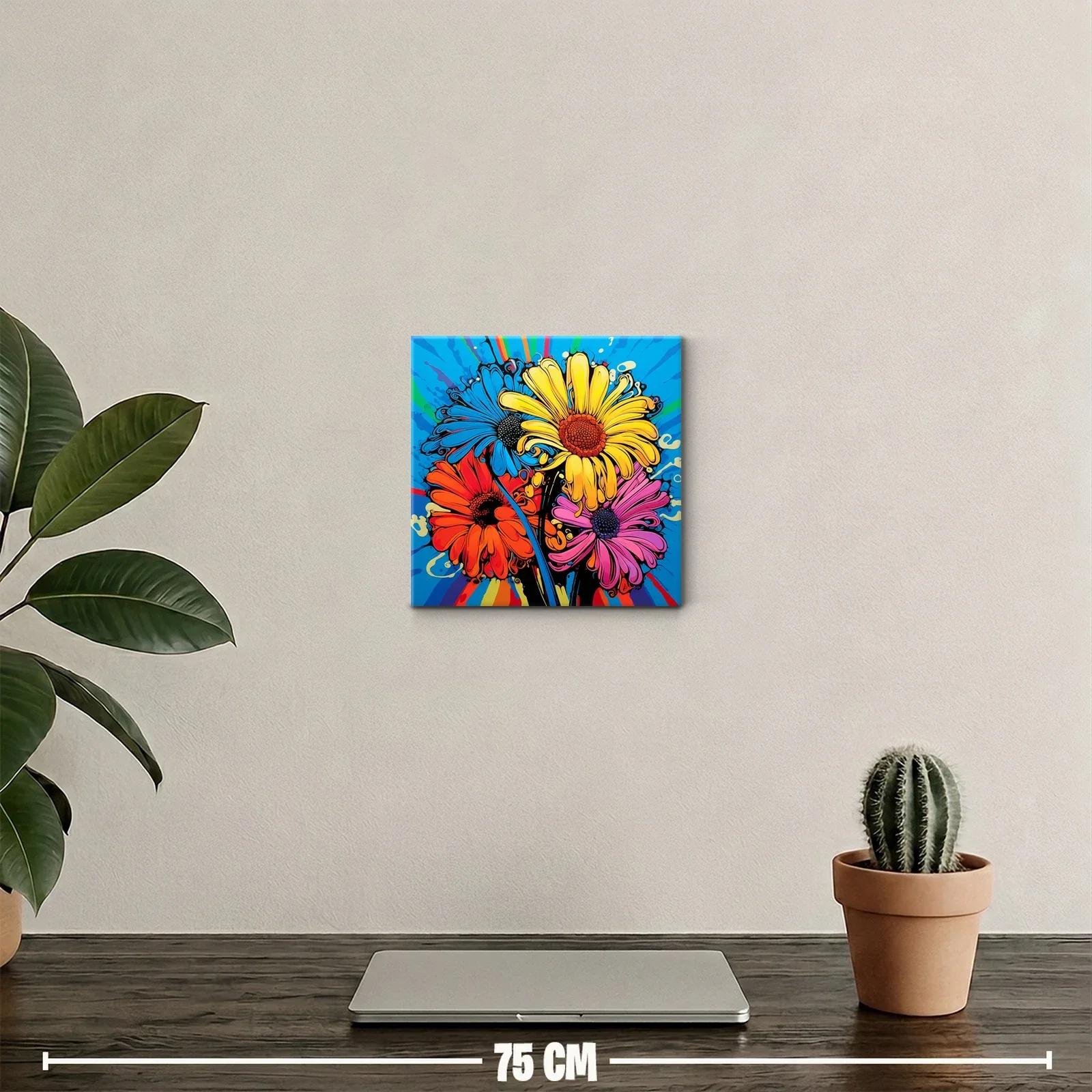 Brillante composición floral con vibrantes colores contrastantes — miniatura 2