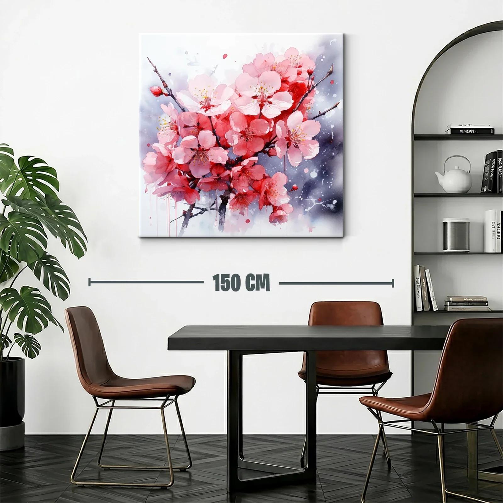 Ramo de flores rosas con fondo en tonos grises — miniatura 2