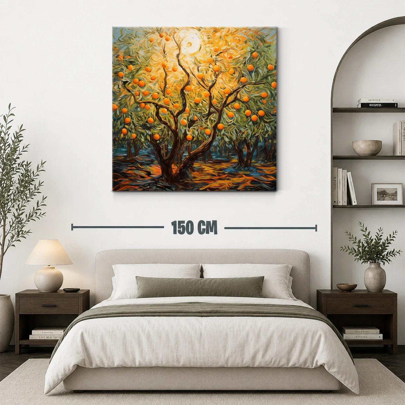 Árbol de naranjas iluminado por sol radiante — miniatura 3