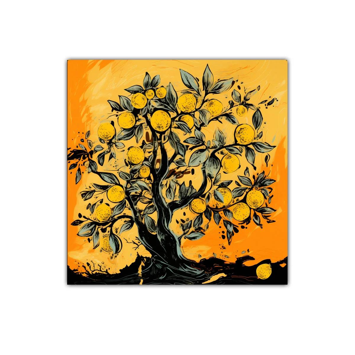 Árbol de naranjas vibrante y lleno de vida — miniatura 1